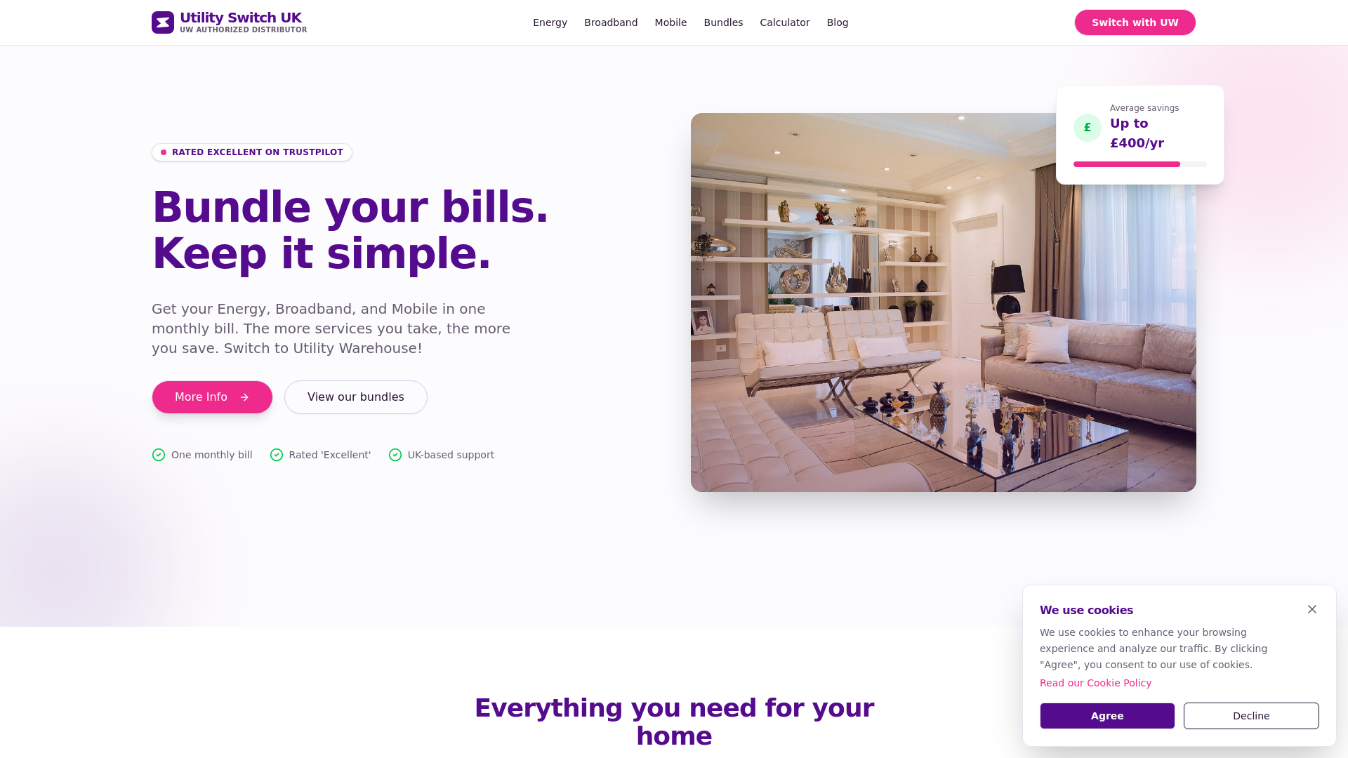 website screenshot of https://uk-utilityswitch.com/