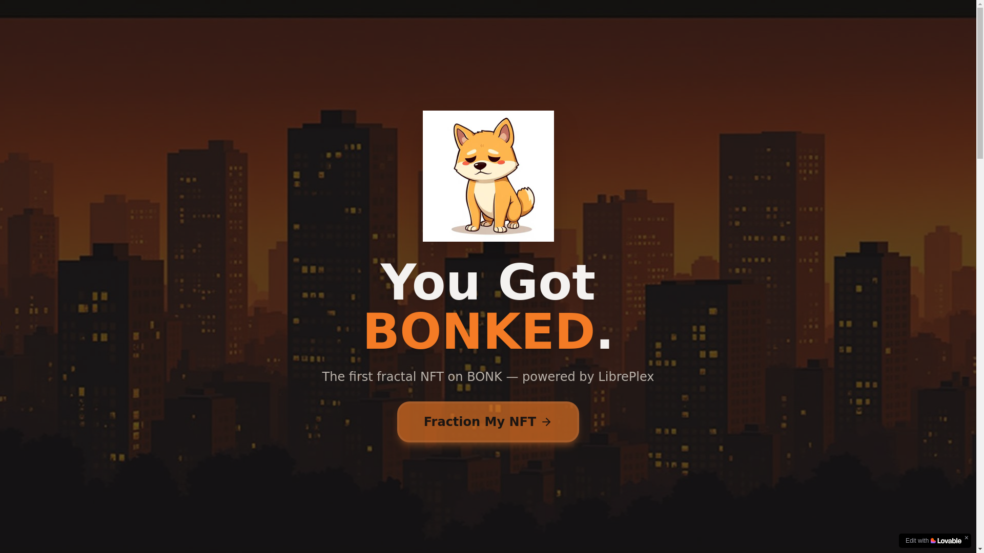 website screenshot of https://bonked404.com/