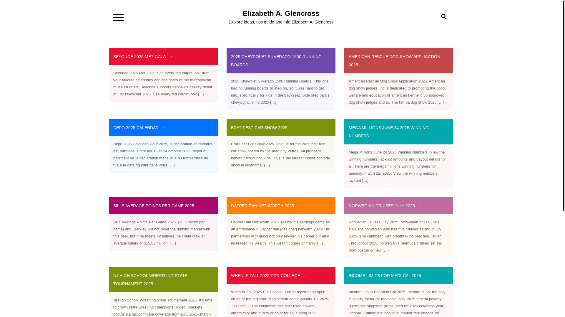 website screenshot of https://elizabethaglencross.pages.dev/