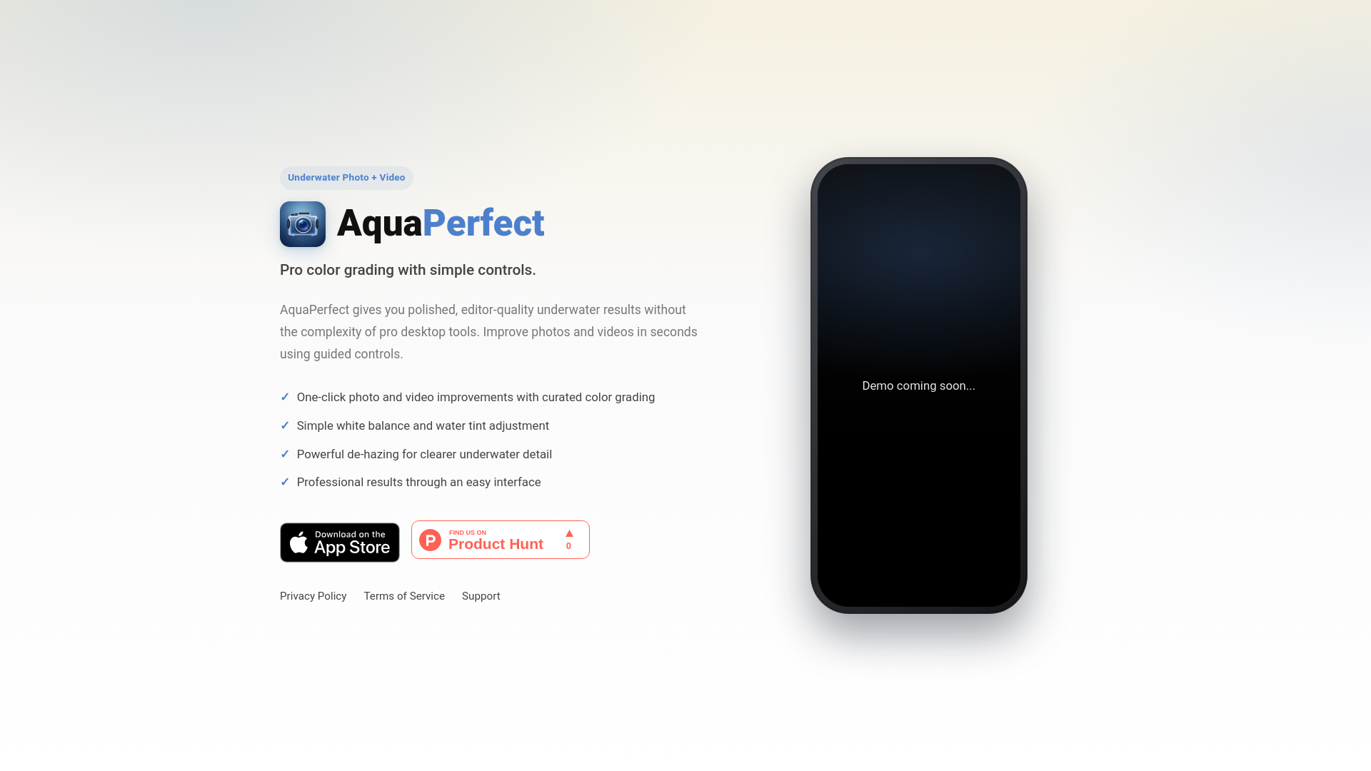 website screenshot of https://aquaperfect-website.pages.dev/