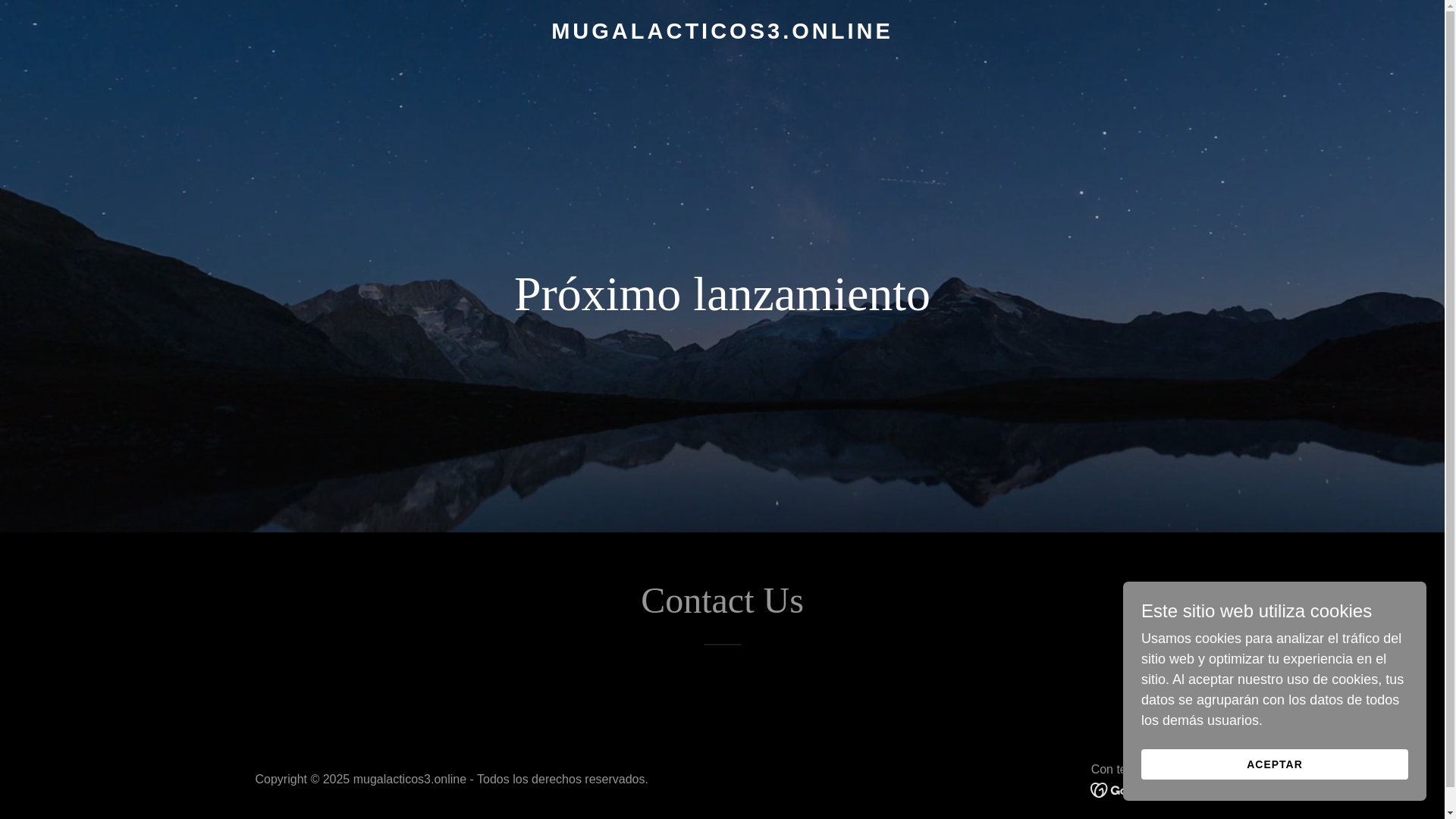 website screenshot of https://mugalacticos3.online/