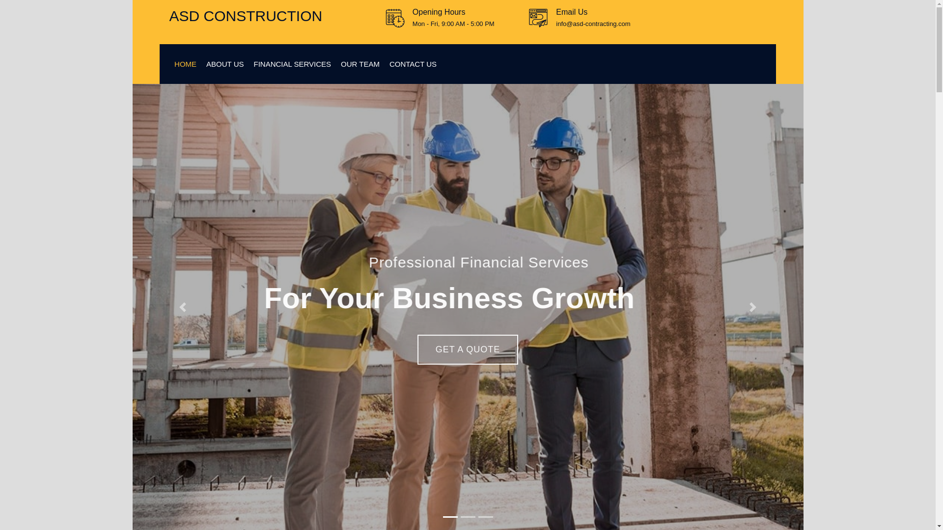 website screenshot of https://asd-contracting.pages.dev/