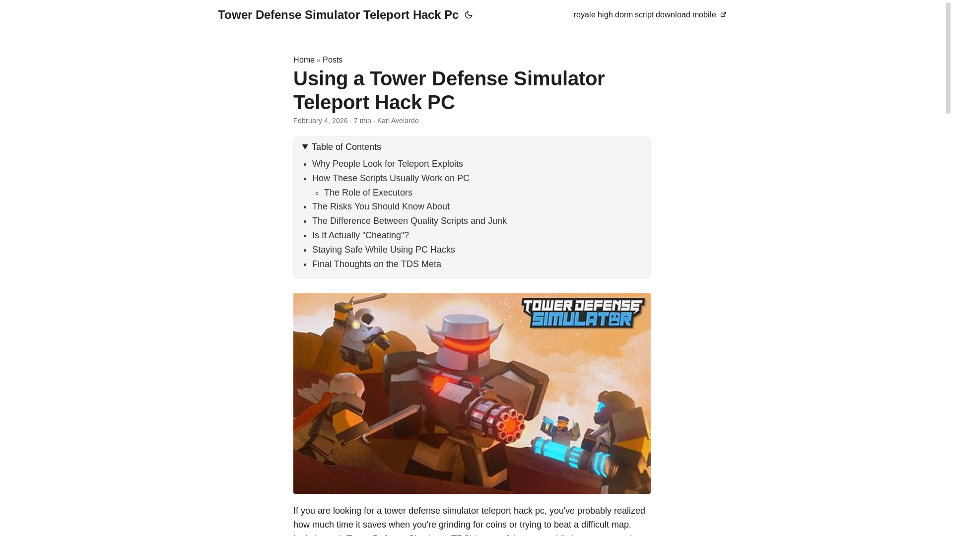website screenshot of https://tower-defense-simulator-teleport-hack-pc.pages.dev/