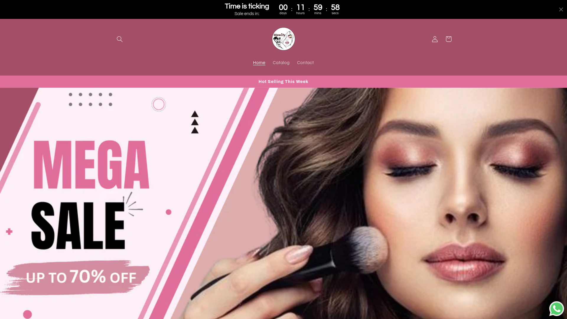 website screenshot of https://glowifymart.shop/