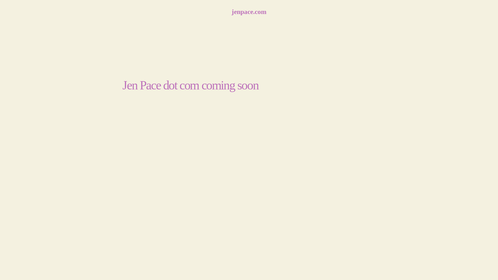 website screenshot of https://jenpace.com/
