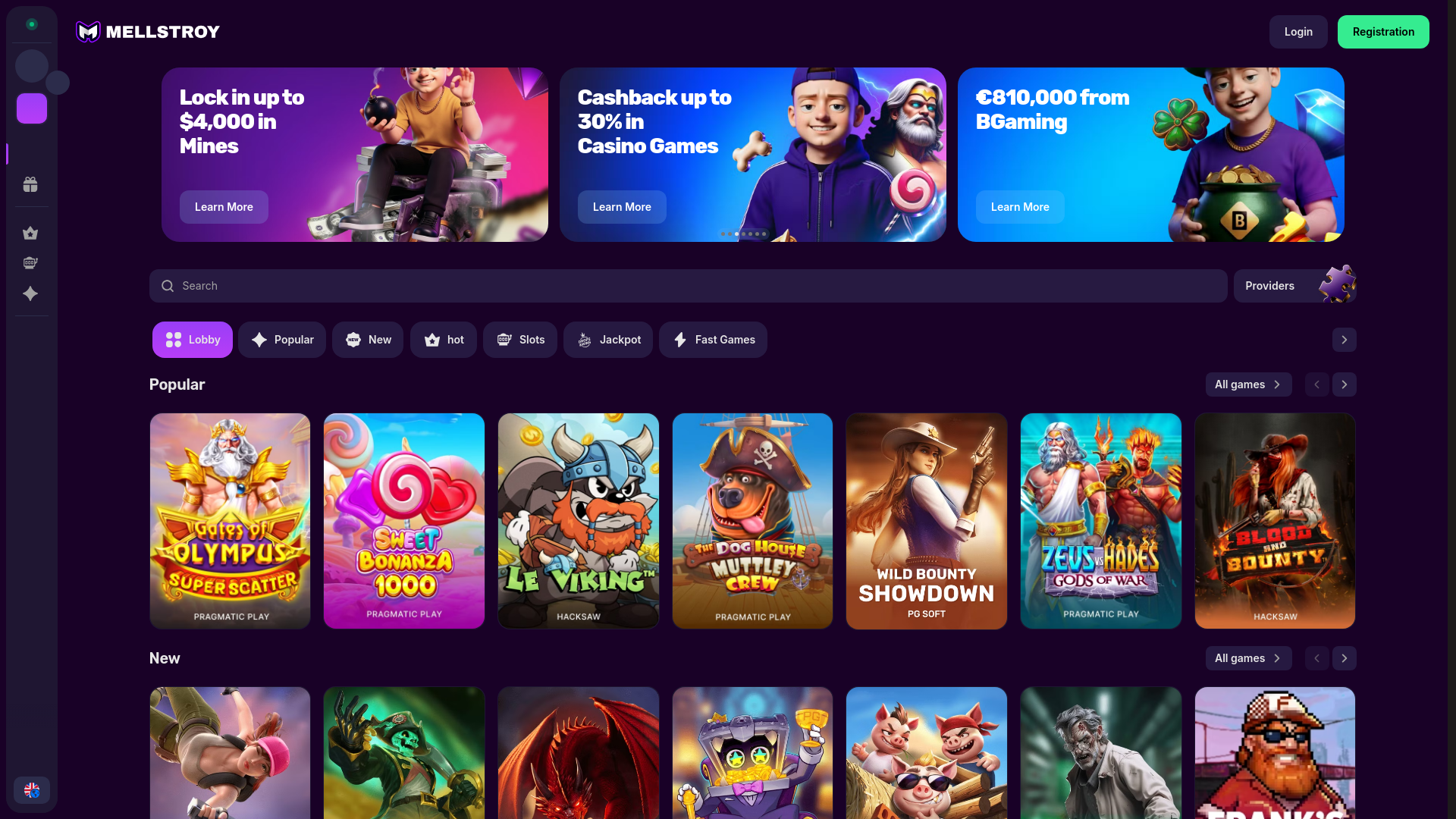 website screenshot of https://mellstroy-game.rest/