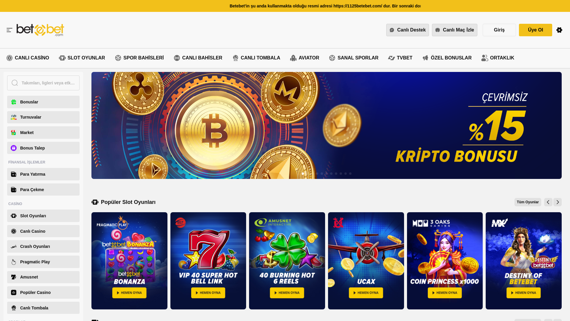 website screenshot of https://1125bettebet.com/