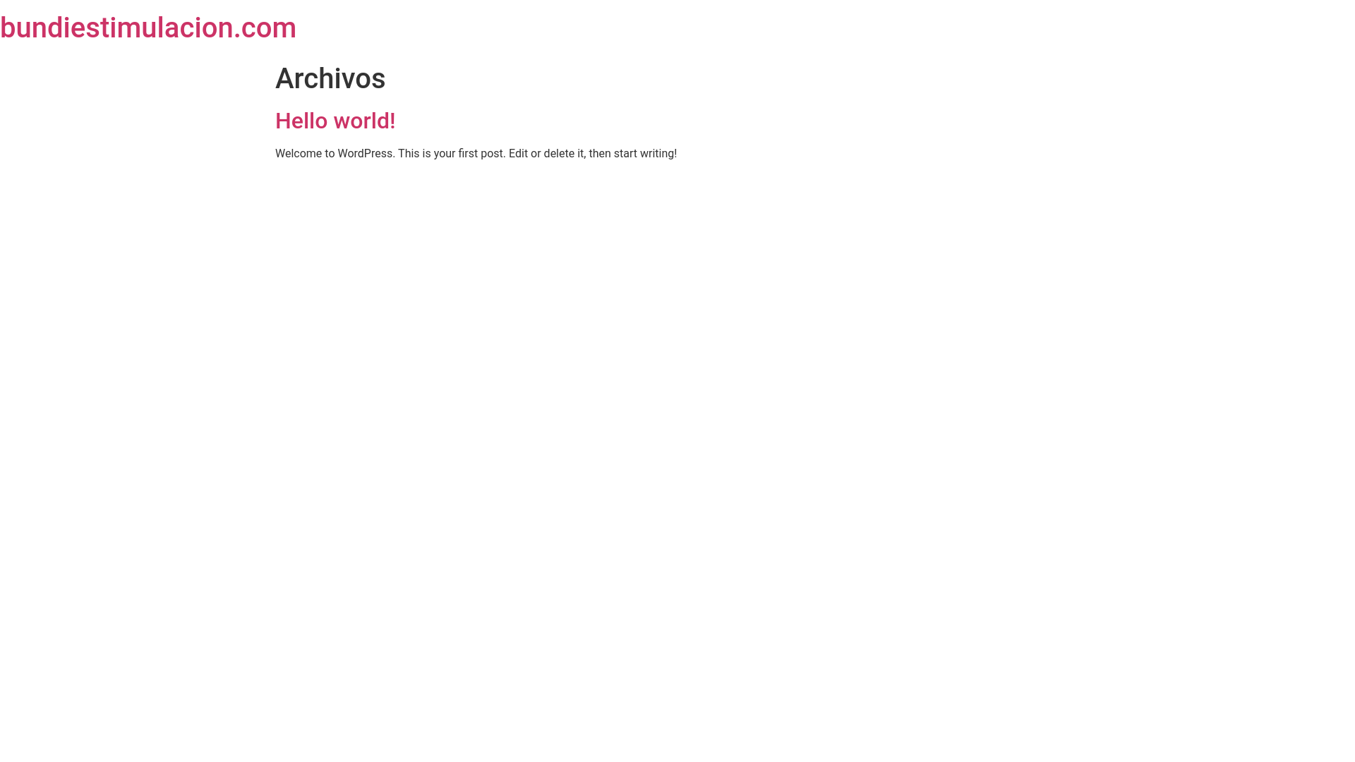 website screenshot of https://bundiestimulacion.com/