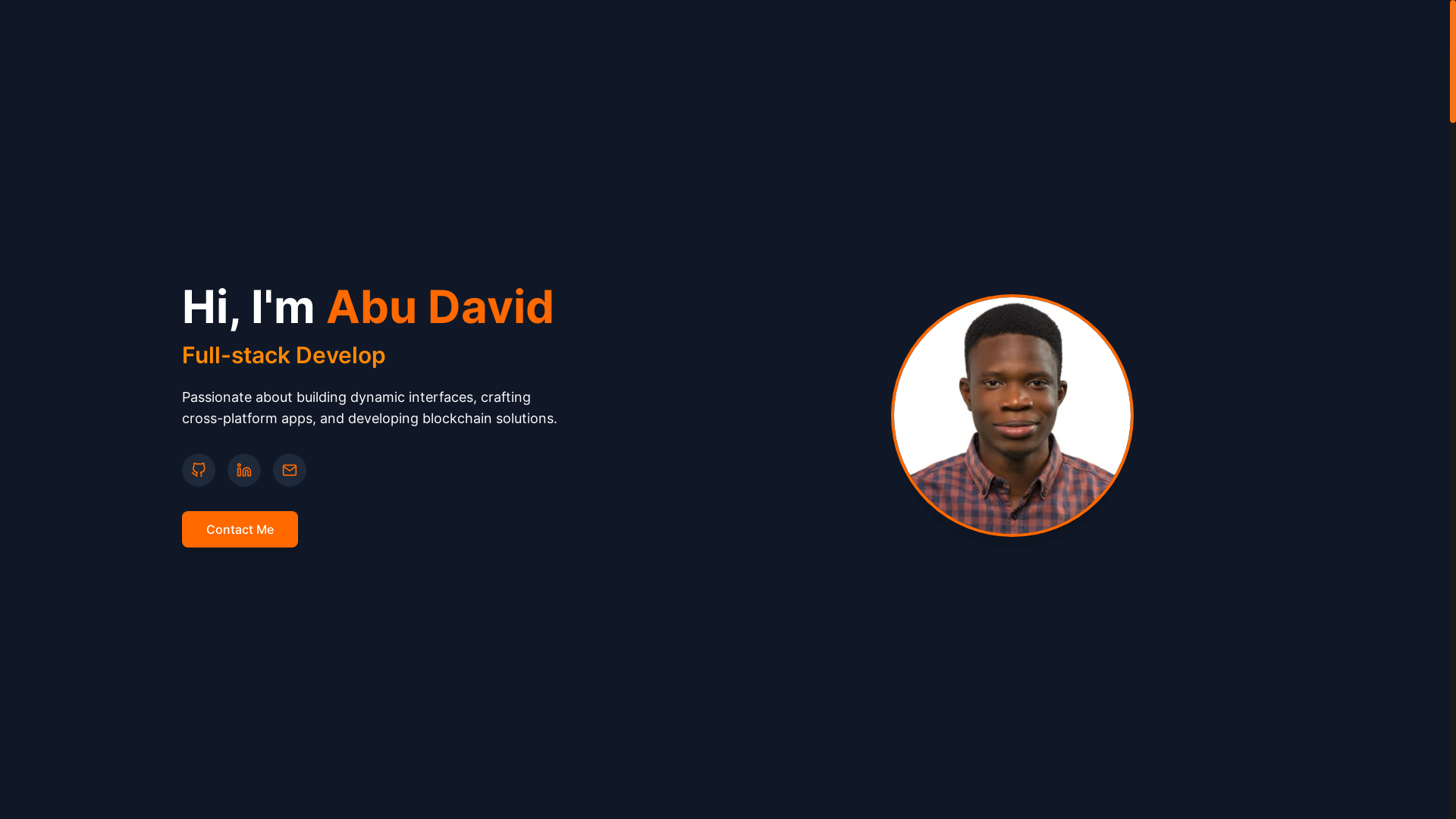 website screenshot of https://abucodes.com/