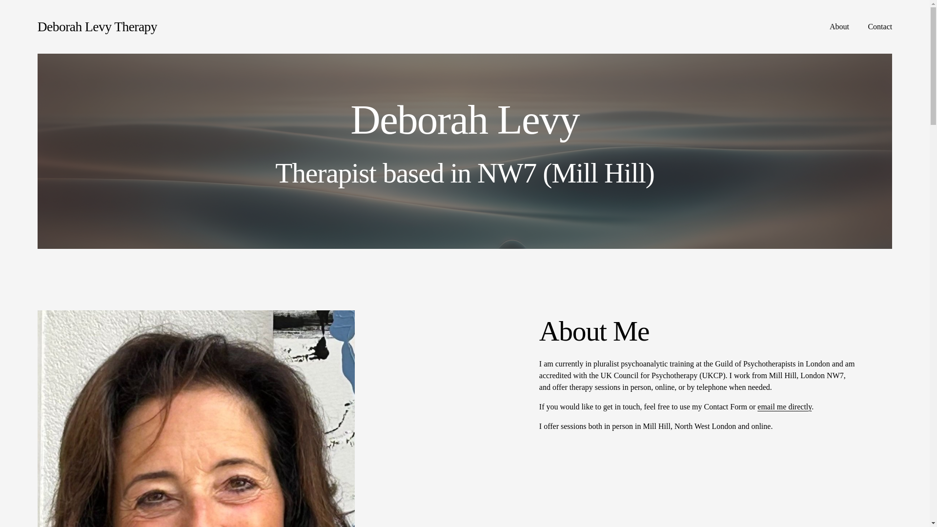 website screenshot of https://millhillpsychotherapy.co.uk/