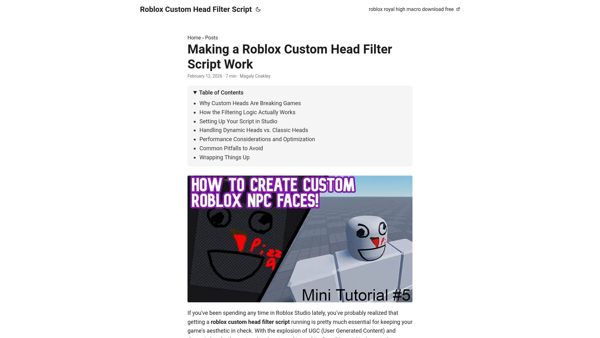 website screenshot of https://roblox-custom-head-filter-script.pages.dev/