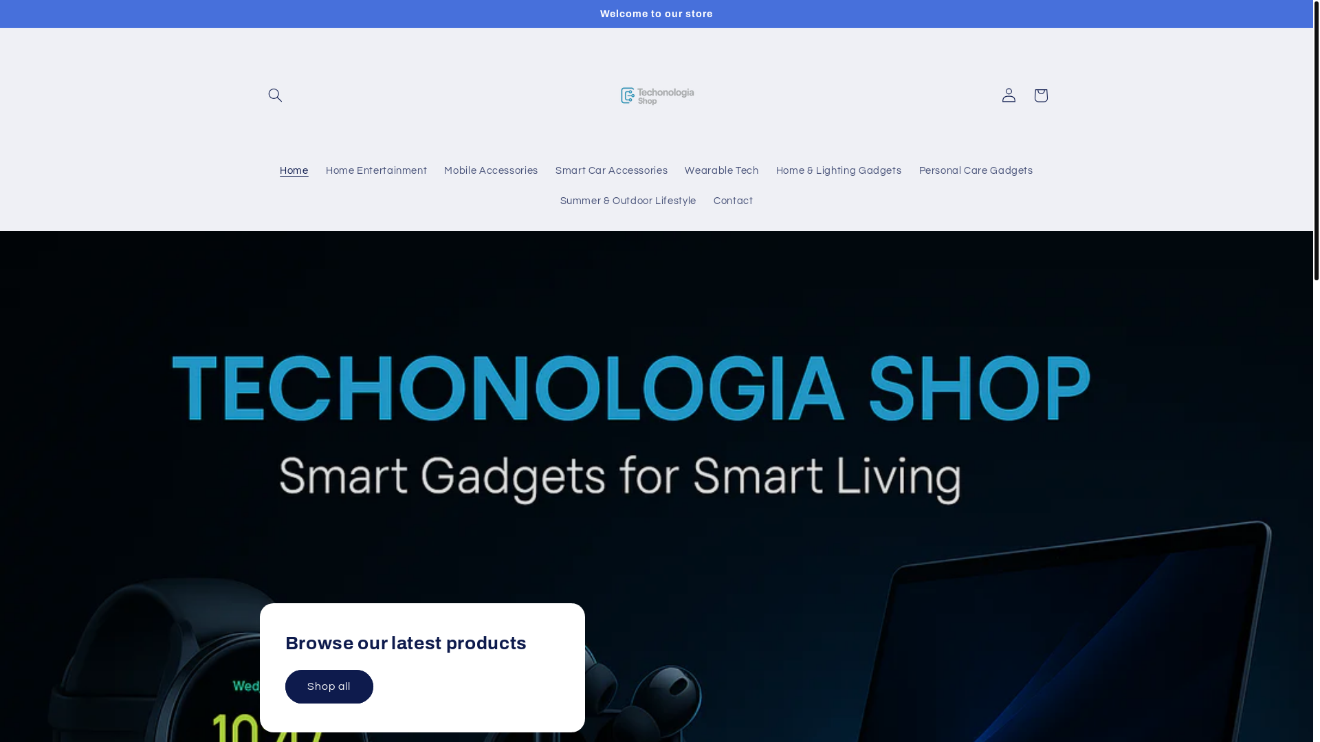 website screenshot of https://techonologiashop.com/