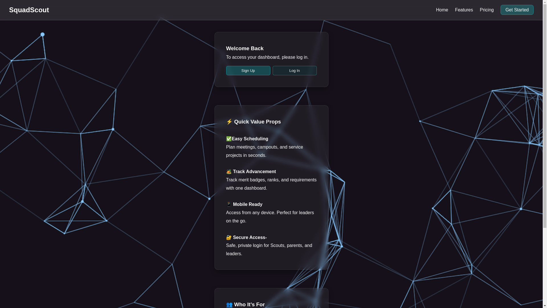 website screenshot of https://squadscout.pages.dev/