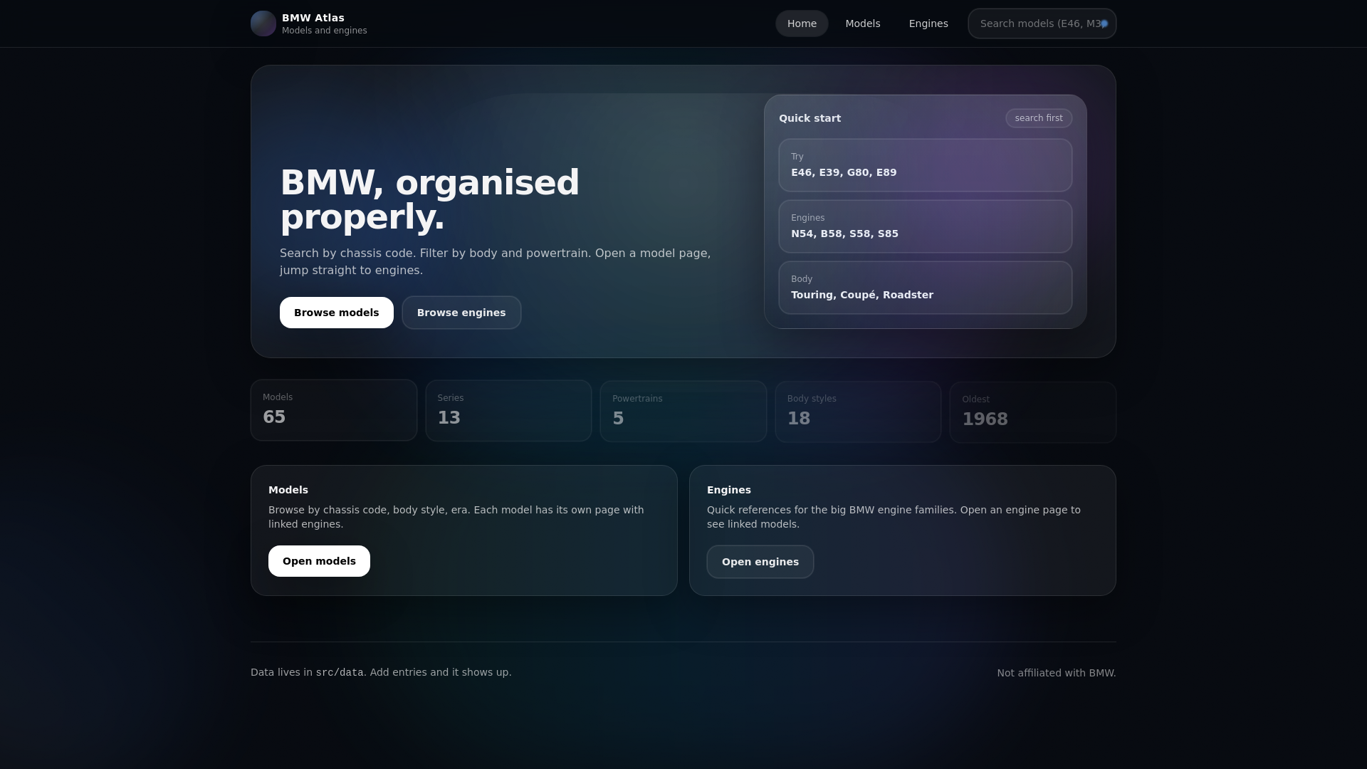website screenshot of https://bmwtest.pages.dev/