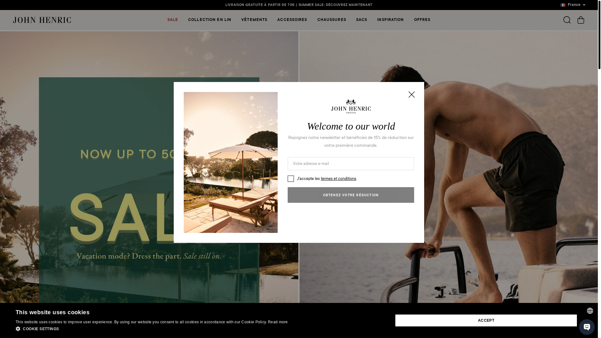 website screenshot of https://johnhenric.se/