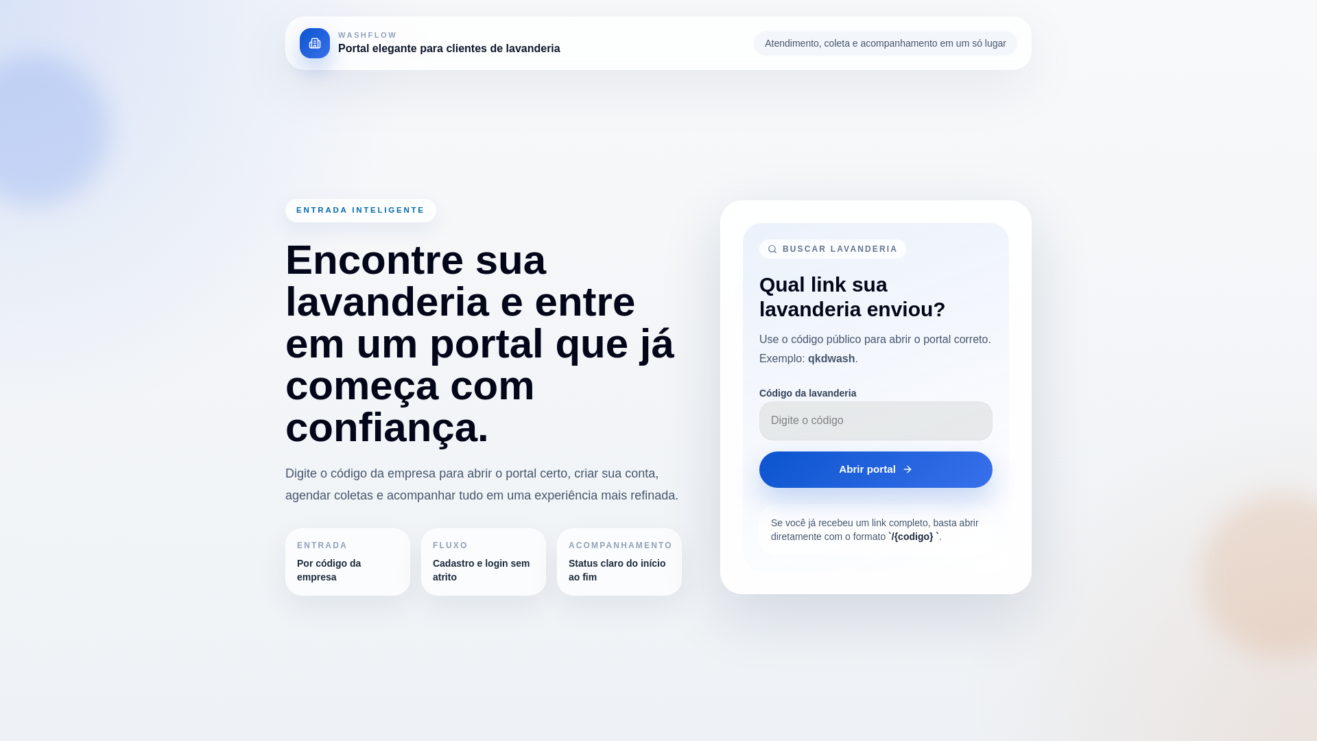 website screenshot of https://lavanderia-clientfrontend.pages.dev/