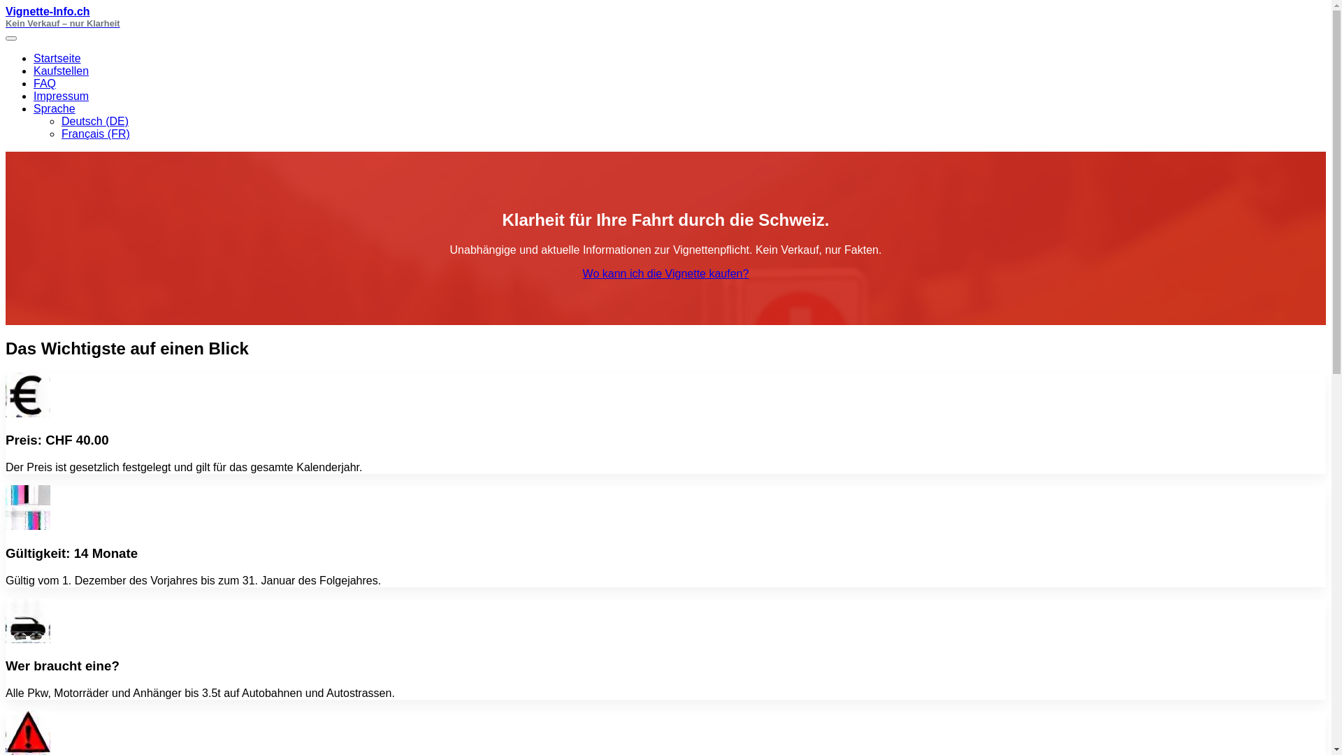 website screenshot of https://swisspasschein.info/