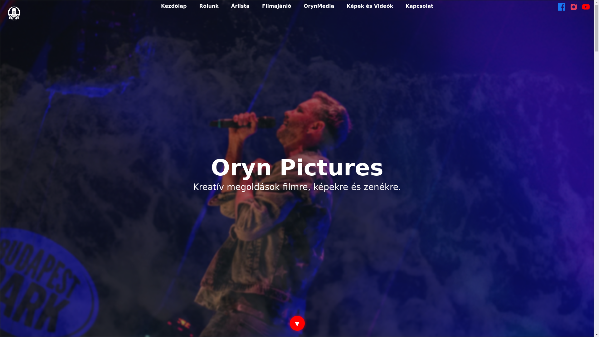 website screenshot of https://orynpictures.hu/