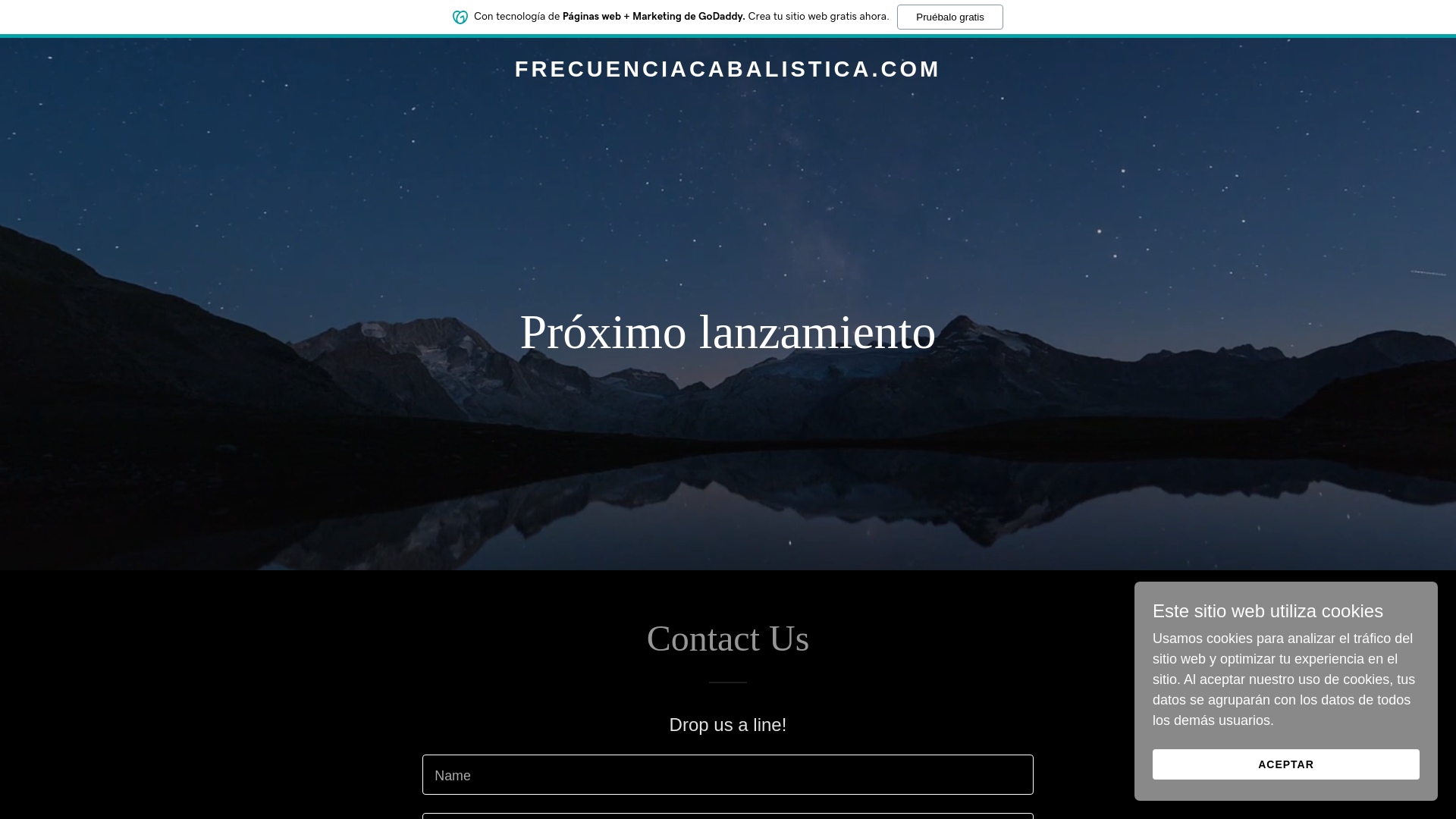 website screenshot of https://frecuenciacabalistica.com/