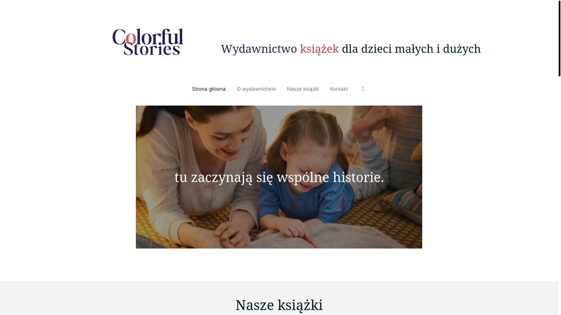 website screenshot of https://colorfulstories.pl/