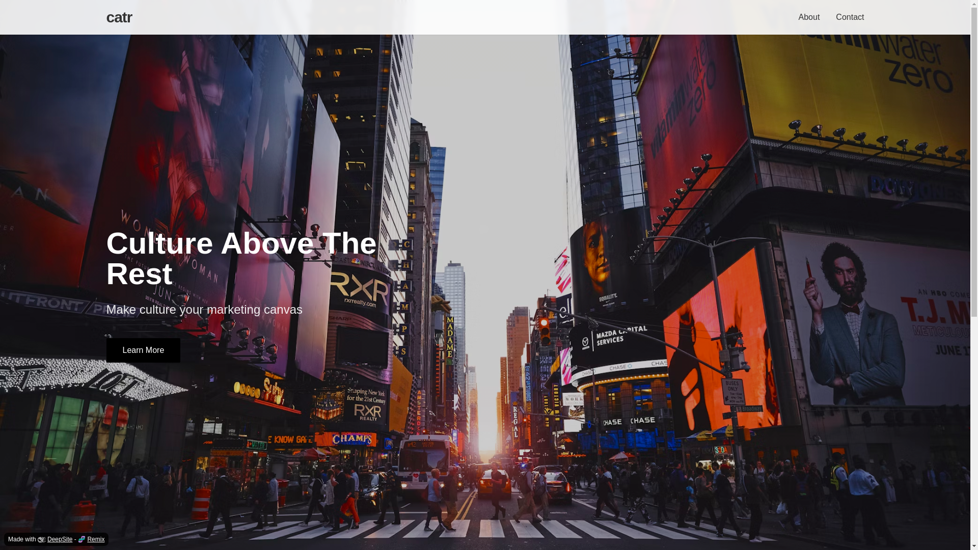 website screenshot of https://catrmedia.com/
