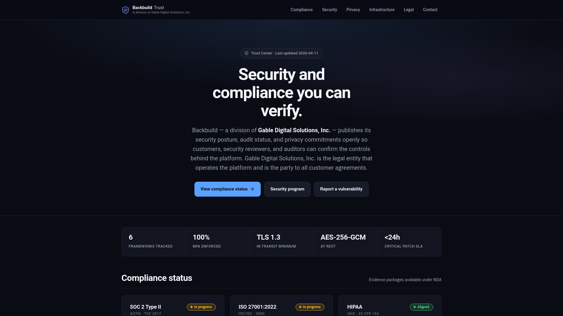website screenshot of https://backbuild-trust-staging.pages.dev/