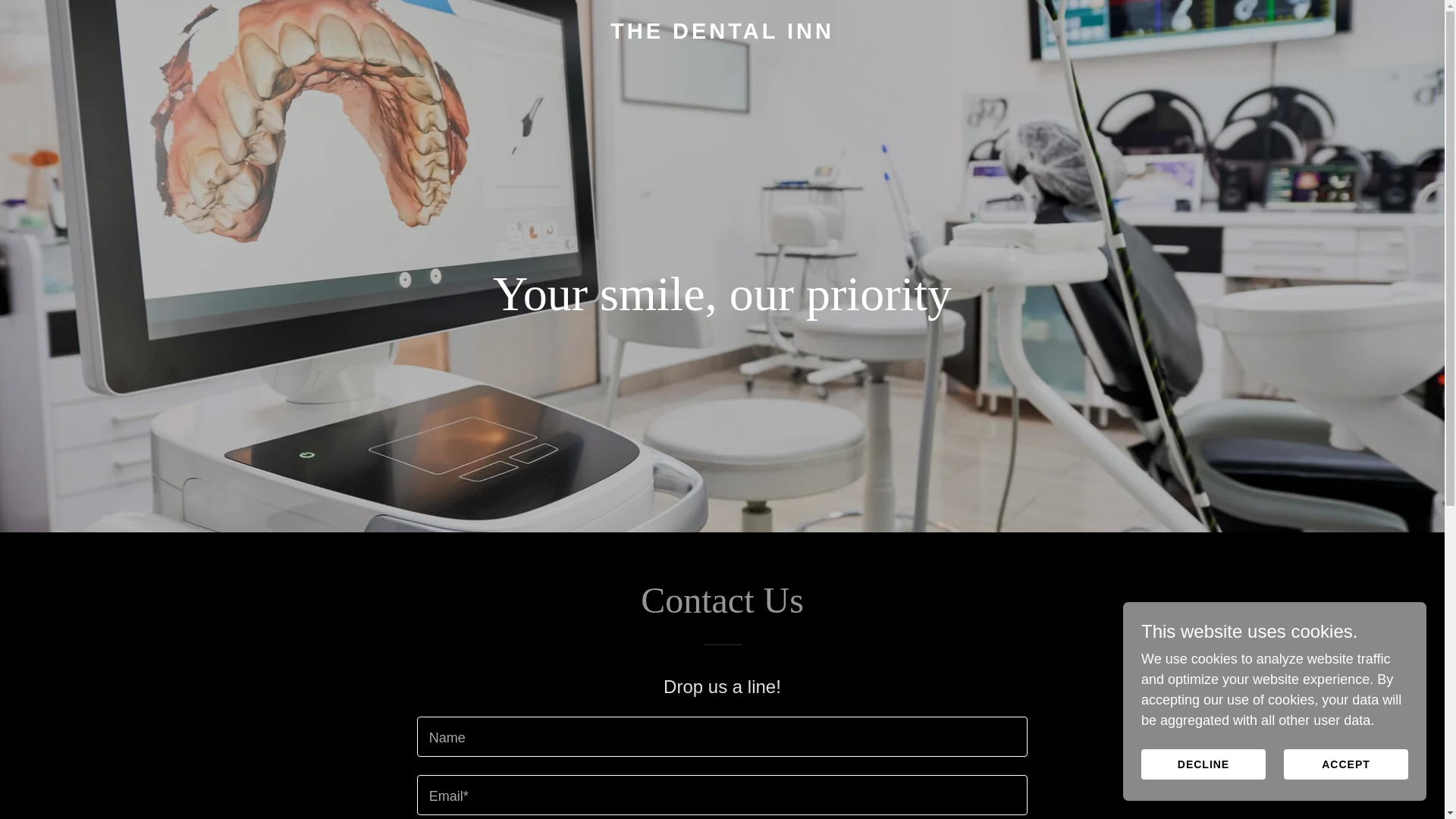 website screenshot of https://thedentalinn.co.uk/