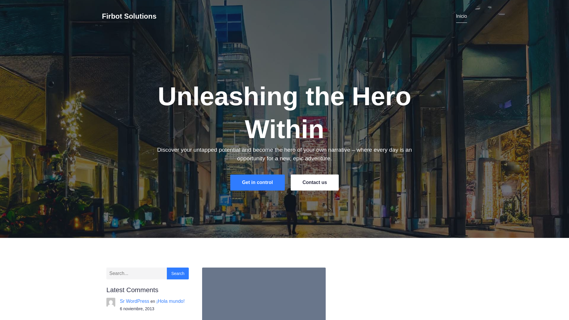 website screenshot of https://firbotsolutions.com