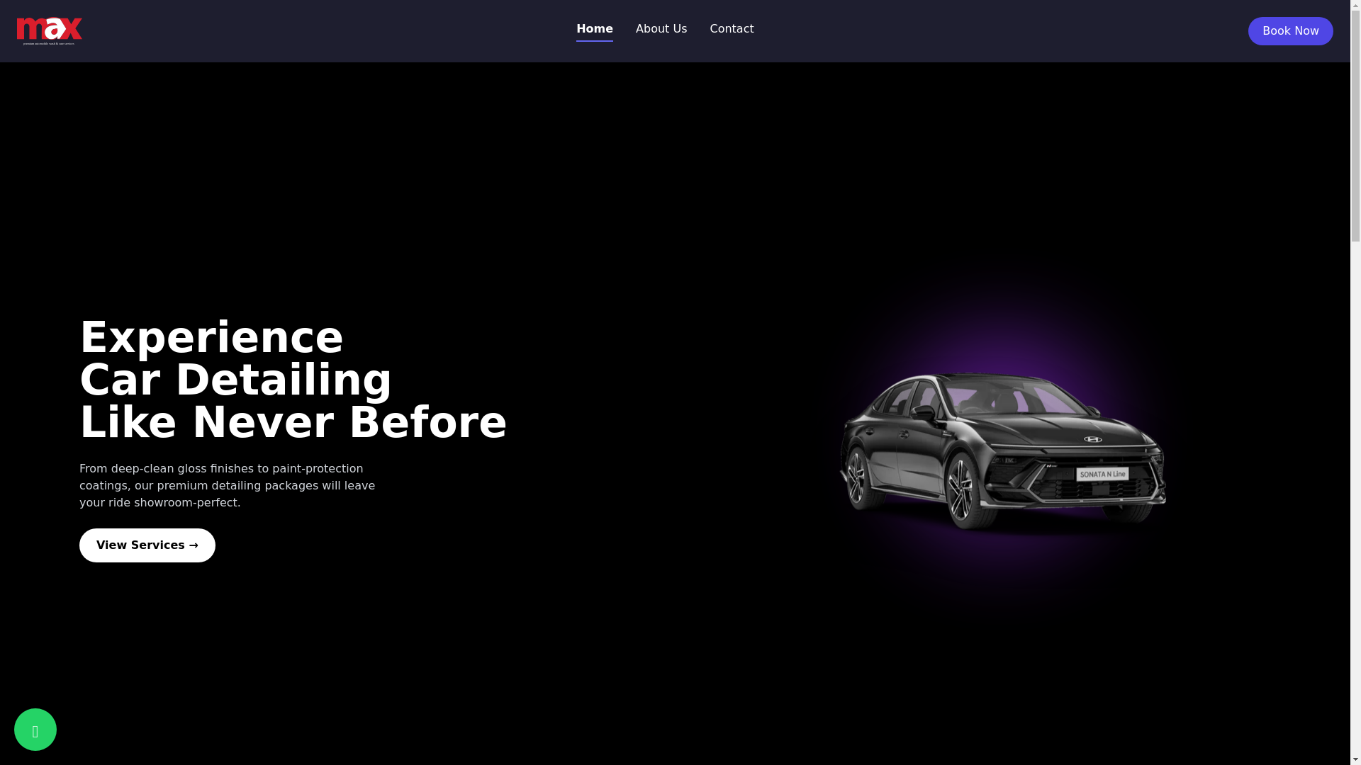 website screenshot of https://max-car-care.pages.dev/