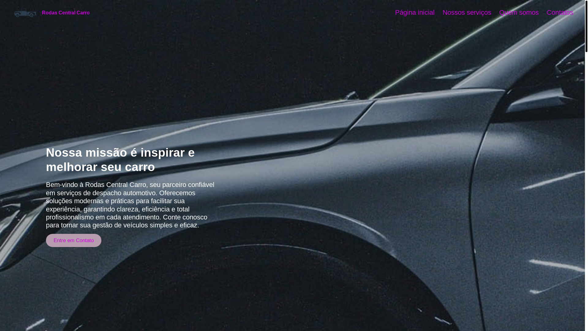 website screenshot of https://rodascentralcarros.com/