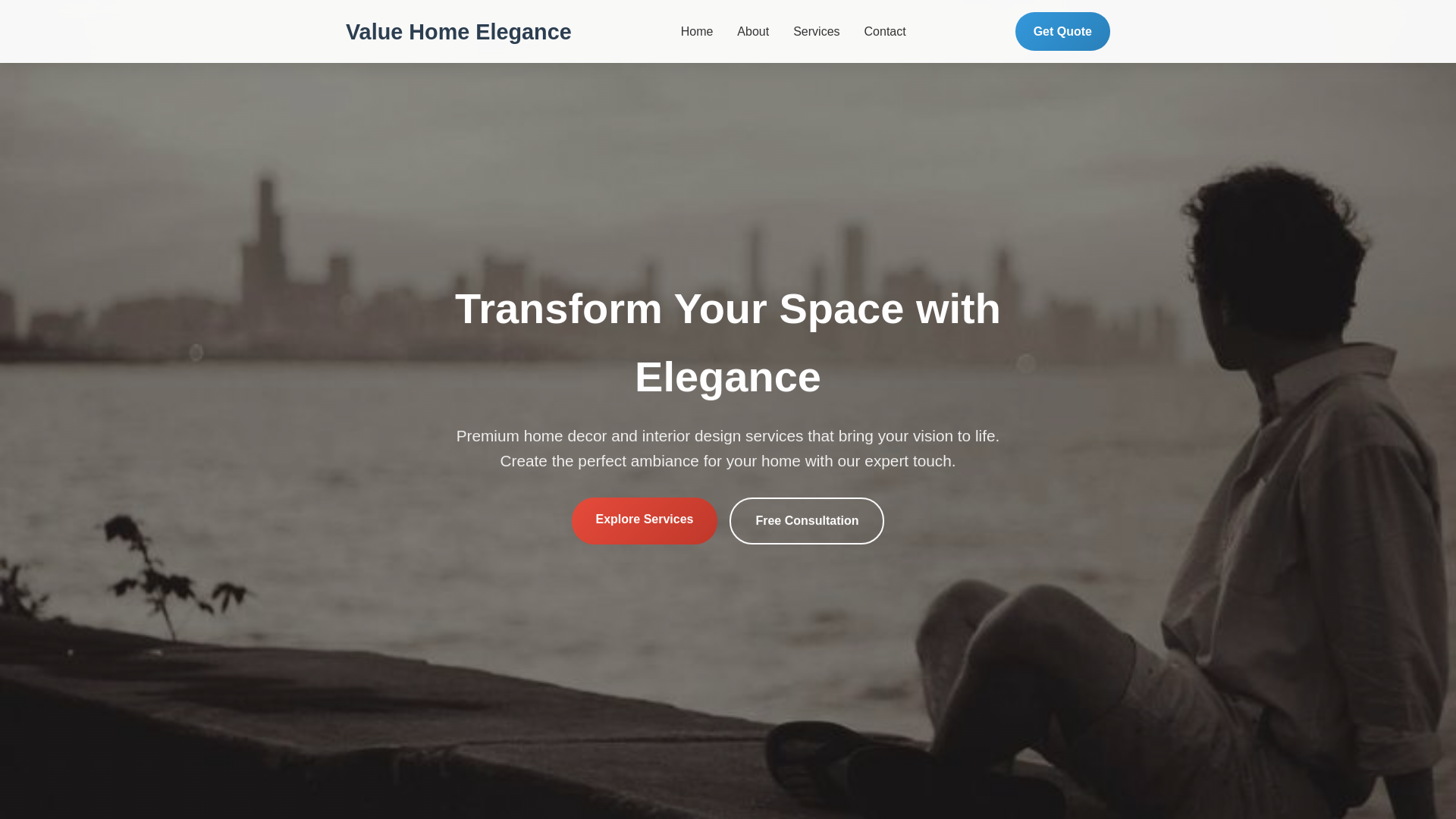 website screenshot of https://valuehomeelegance.sbs/