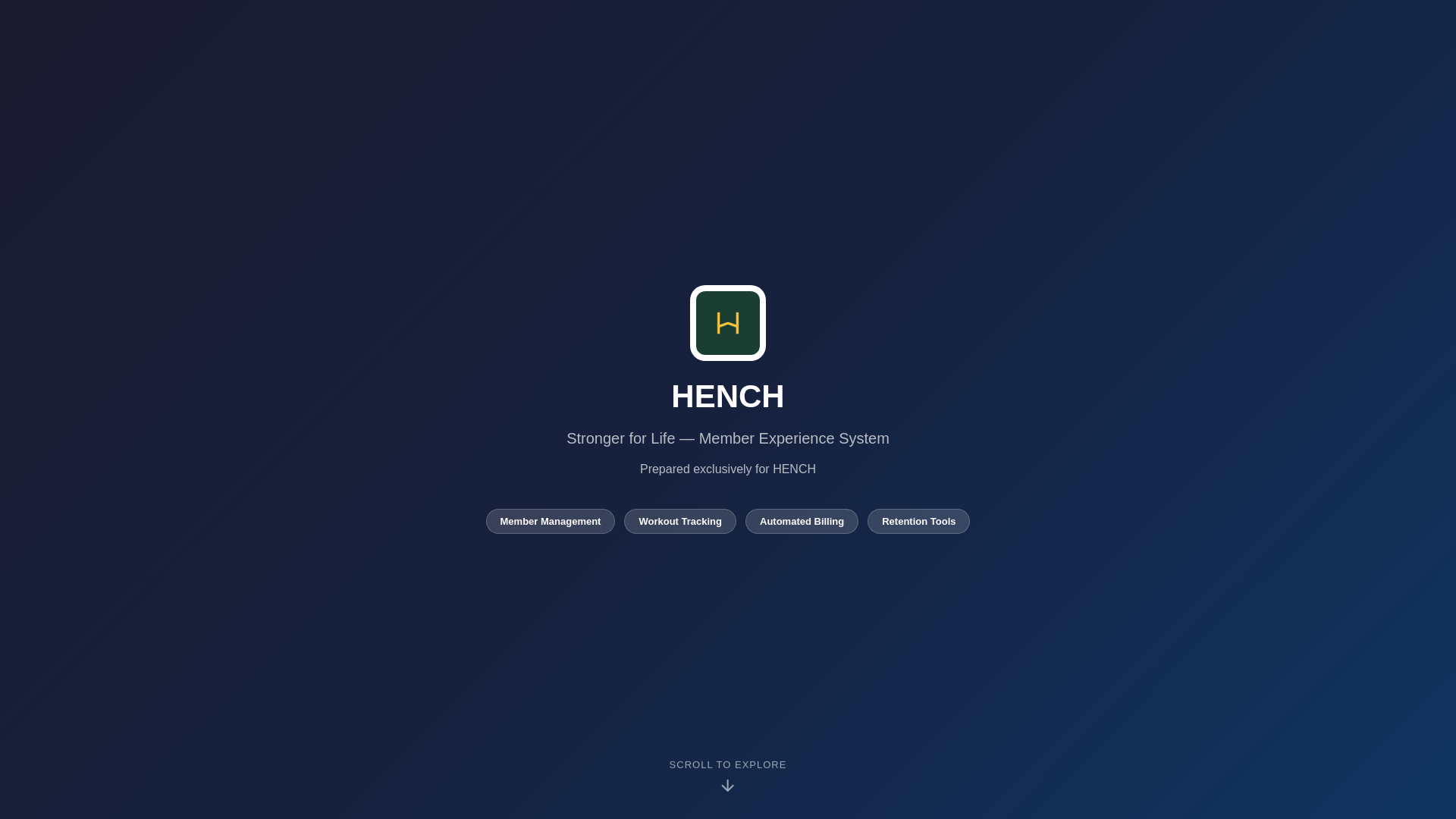 website screenshot of https://hench-guide.pages.dev/
