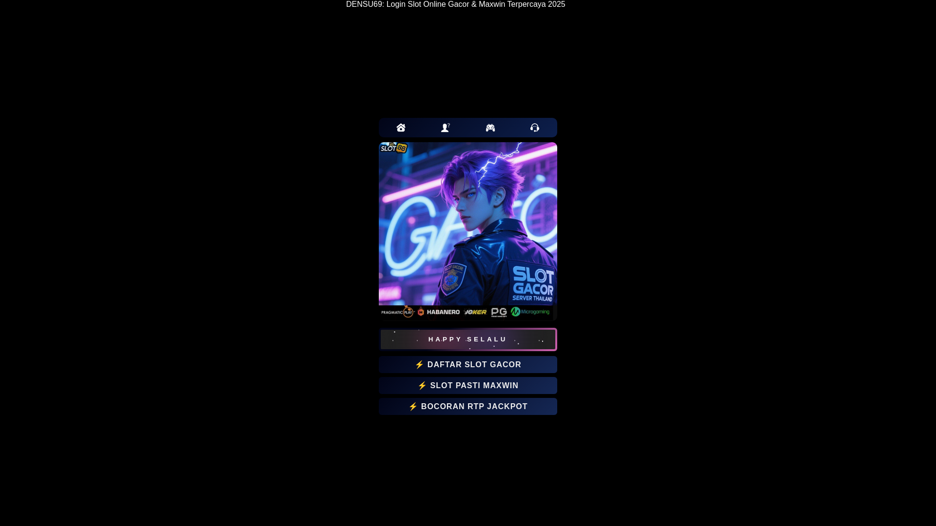 website screenshot of https://maindensu69.pages.dev/