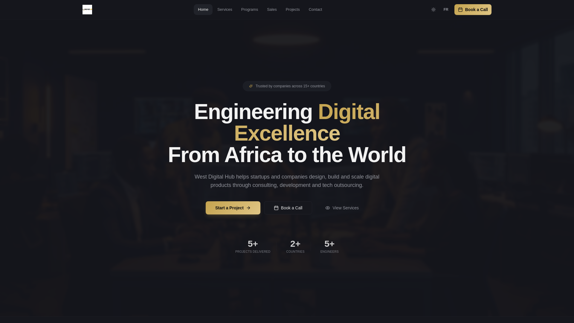 website screenshot of https://westdigitalhub.com/