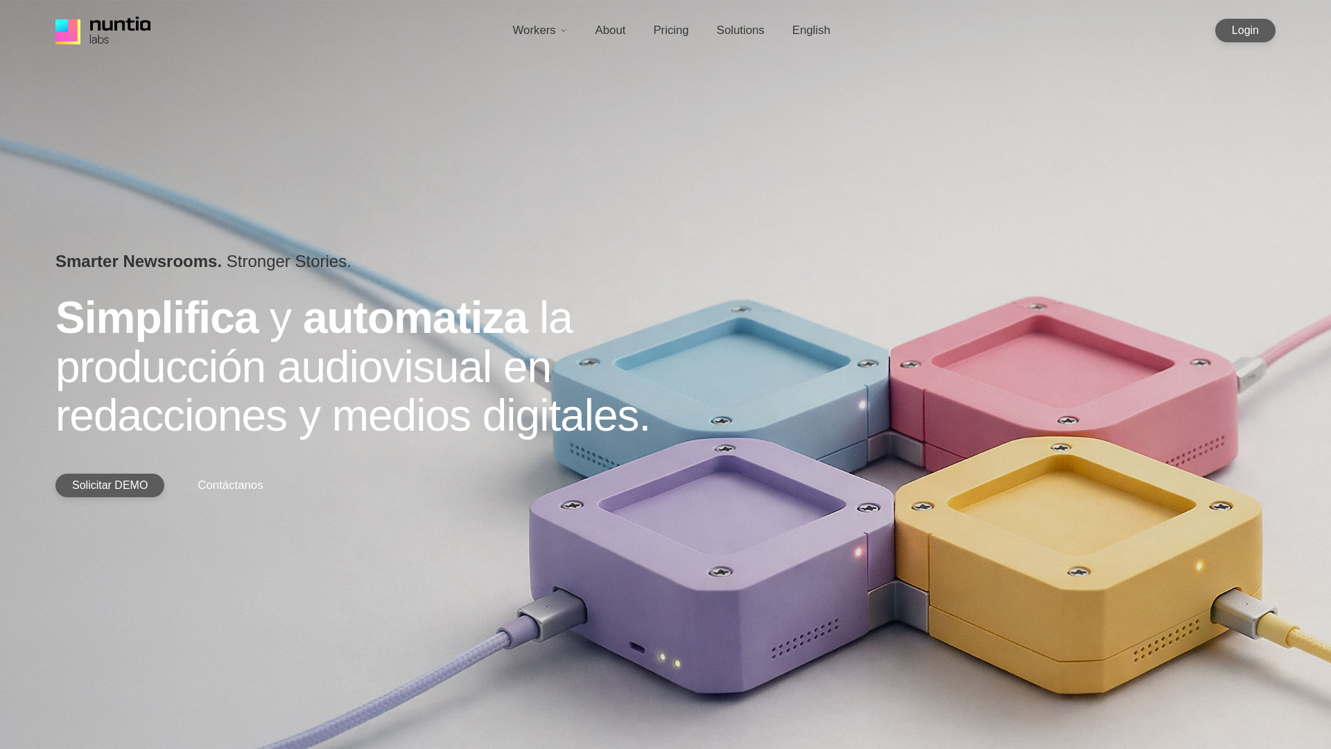 website screenshot of https://nuntialabs.com/