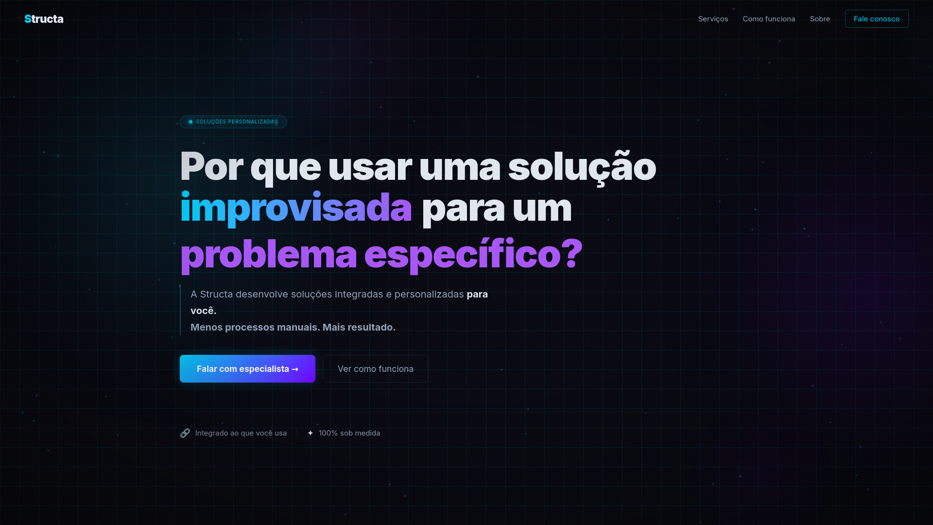website screenshot of https://structa.website/