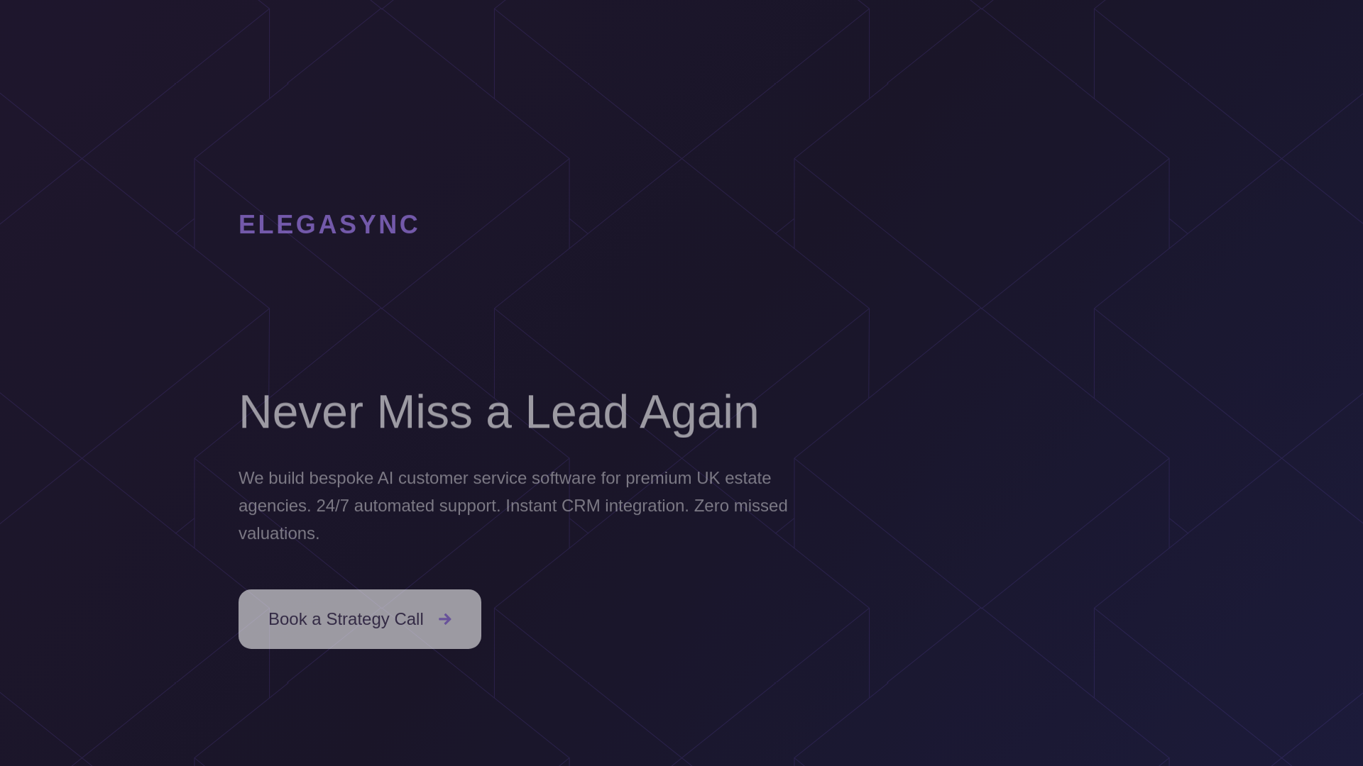 website screenshot of https://elegasync.co.uk/