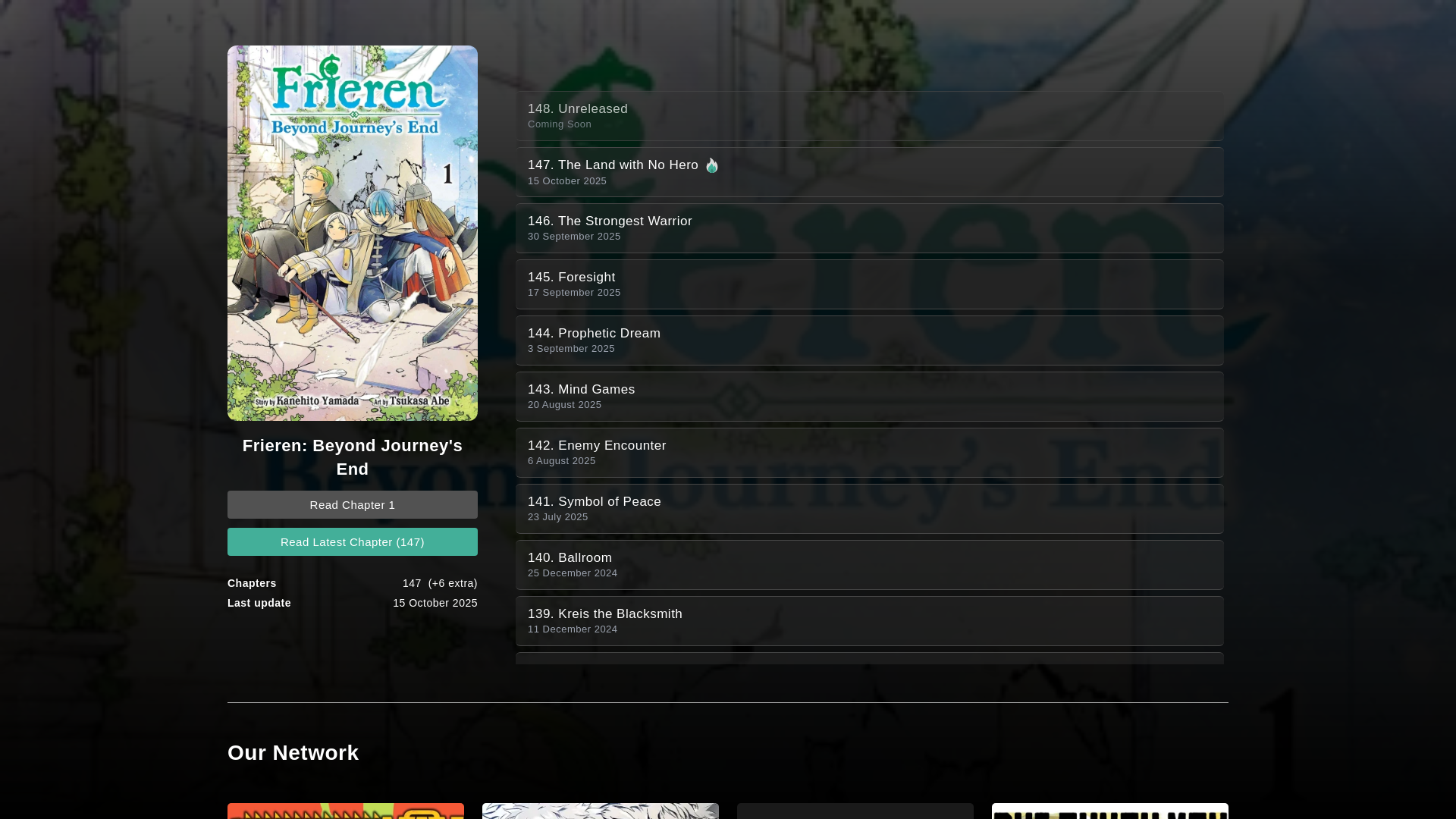 website screenshot of https://furieren.com/