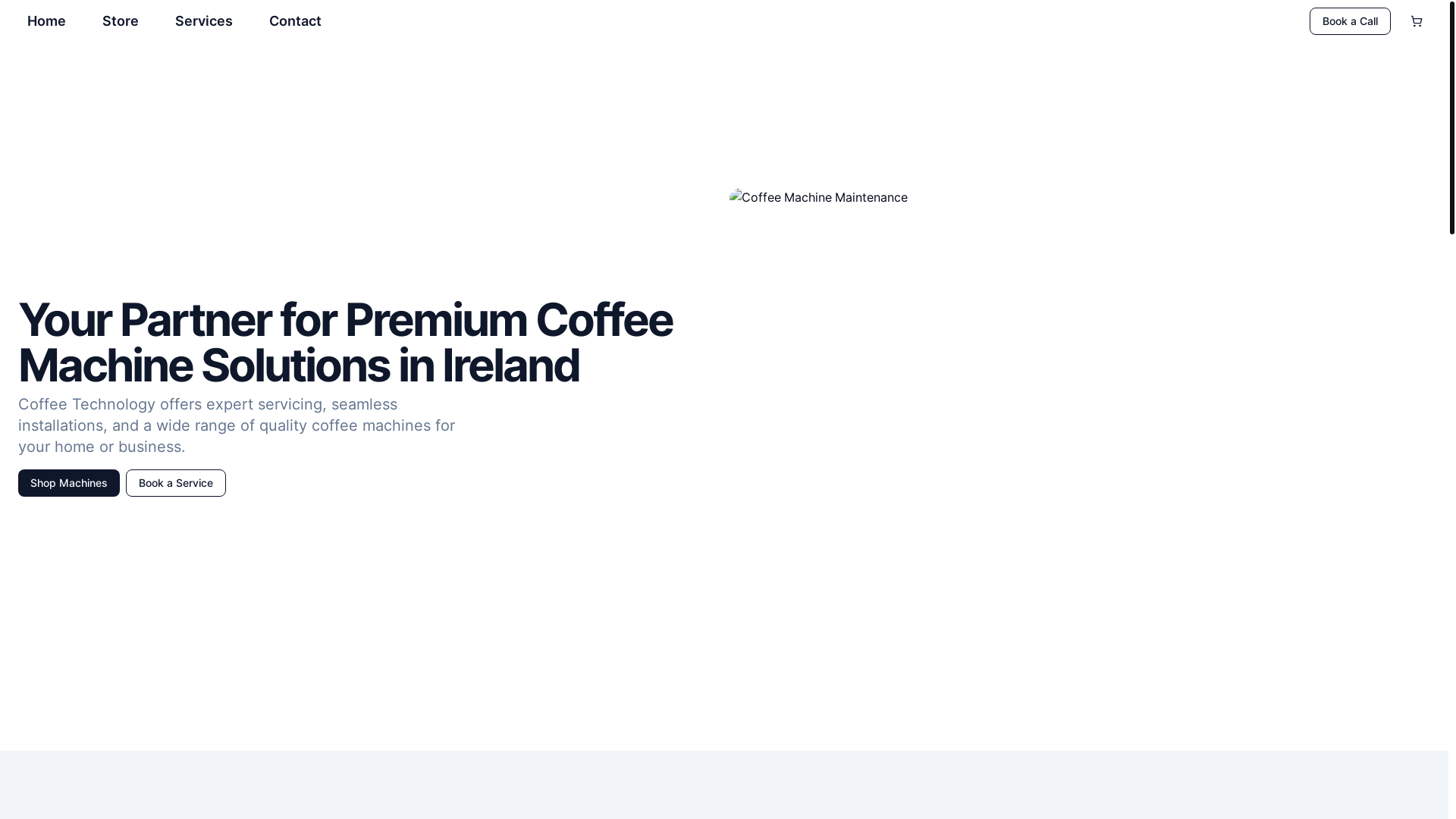 website screenshot of https://coffeetechnology.coffee/