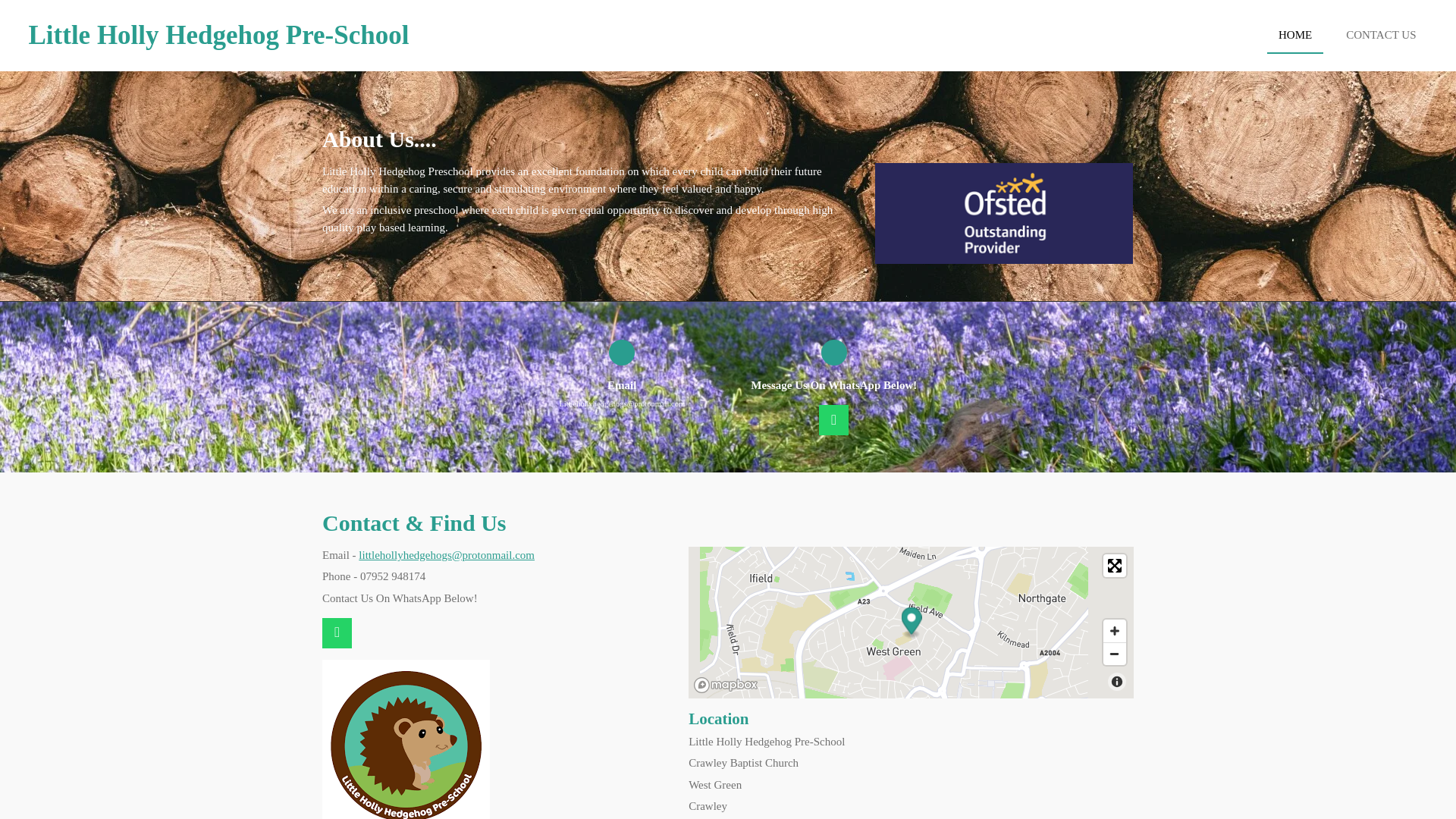 website screenshot of https://littlehollyhedgehog.com