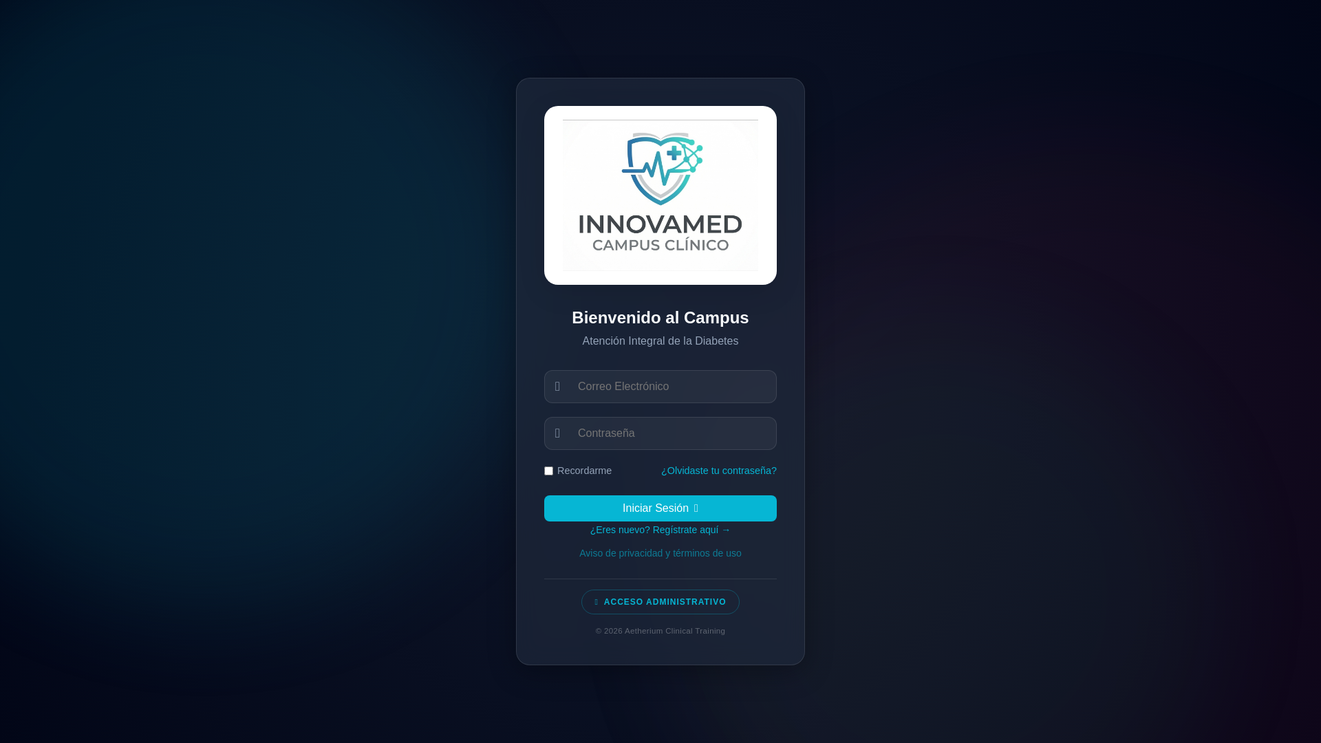 website screenshot of https://innovamedcampus.tech/