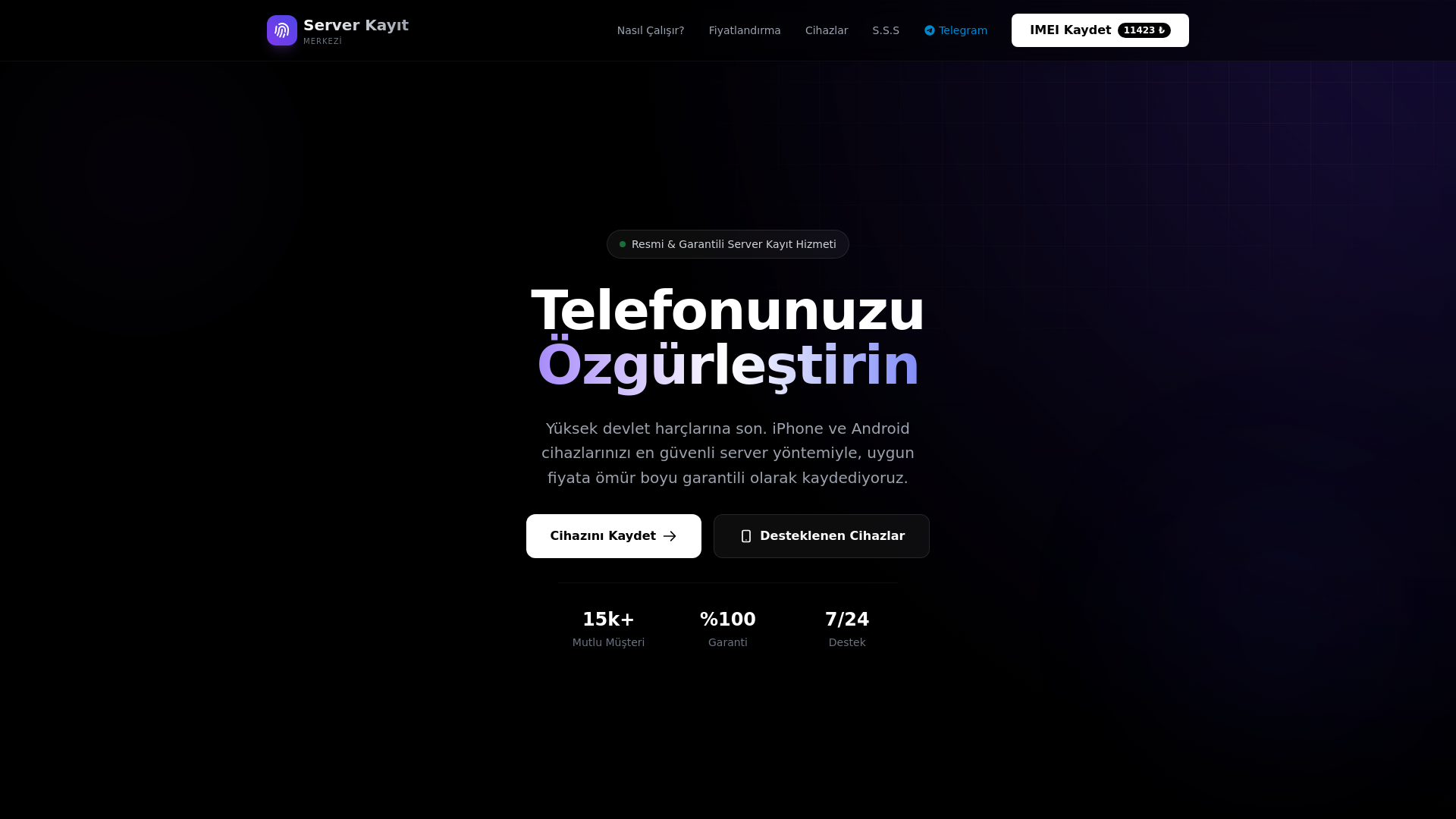 website screenshot of https://imeikayit.info/