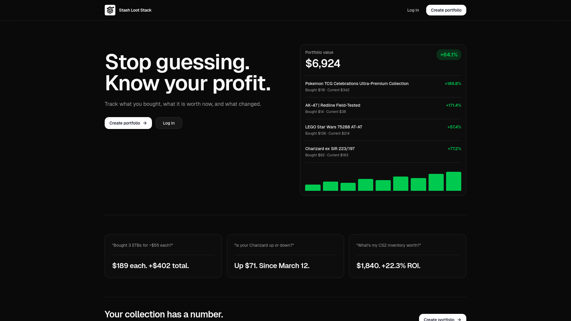 website screenshot of https://stashlootstack.com/