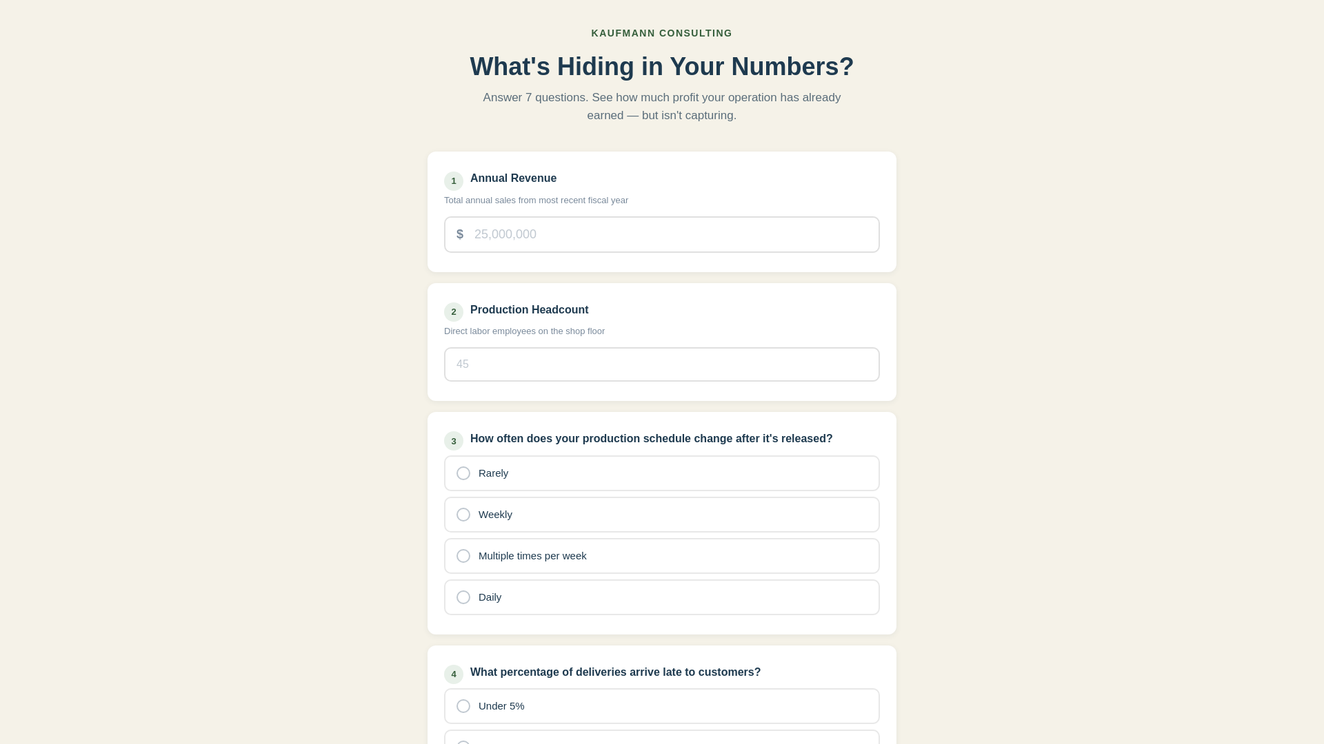 website screenshot of https://kaufmann-quickscan.pages.dev/