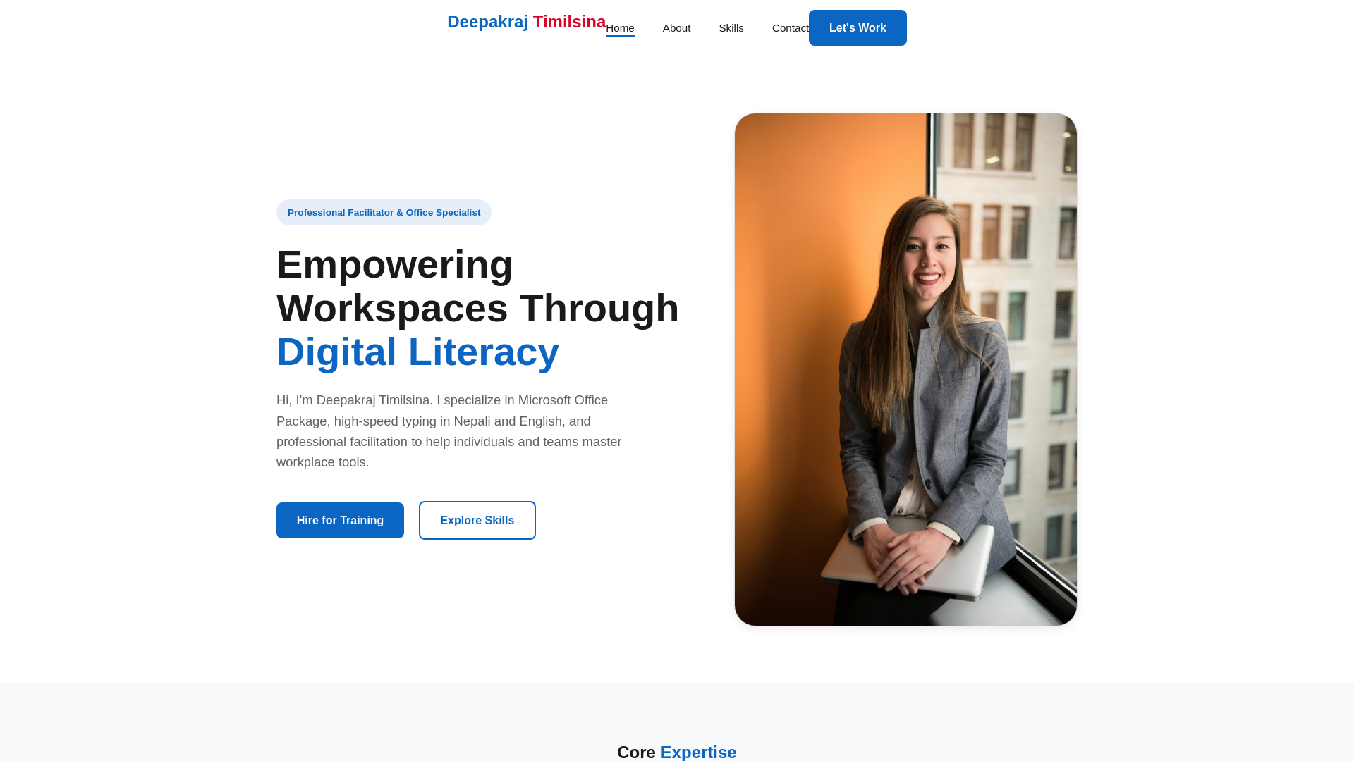 website screenshot of https://deepakrajtimilsina-static-website.pages.dev/