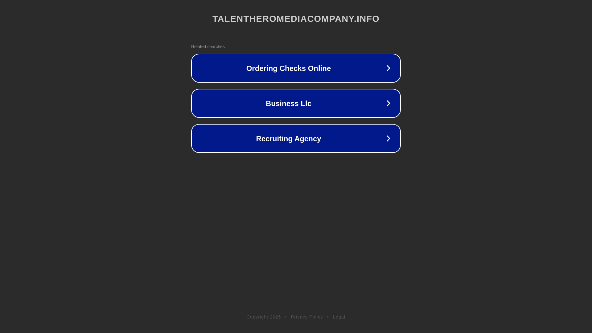 website screenshot of https://talentheromediacompany.info/
