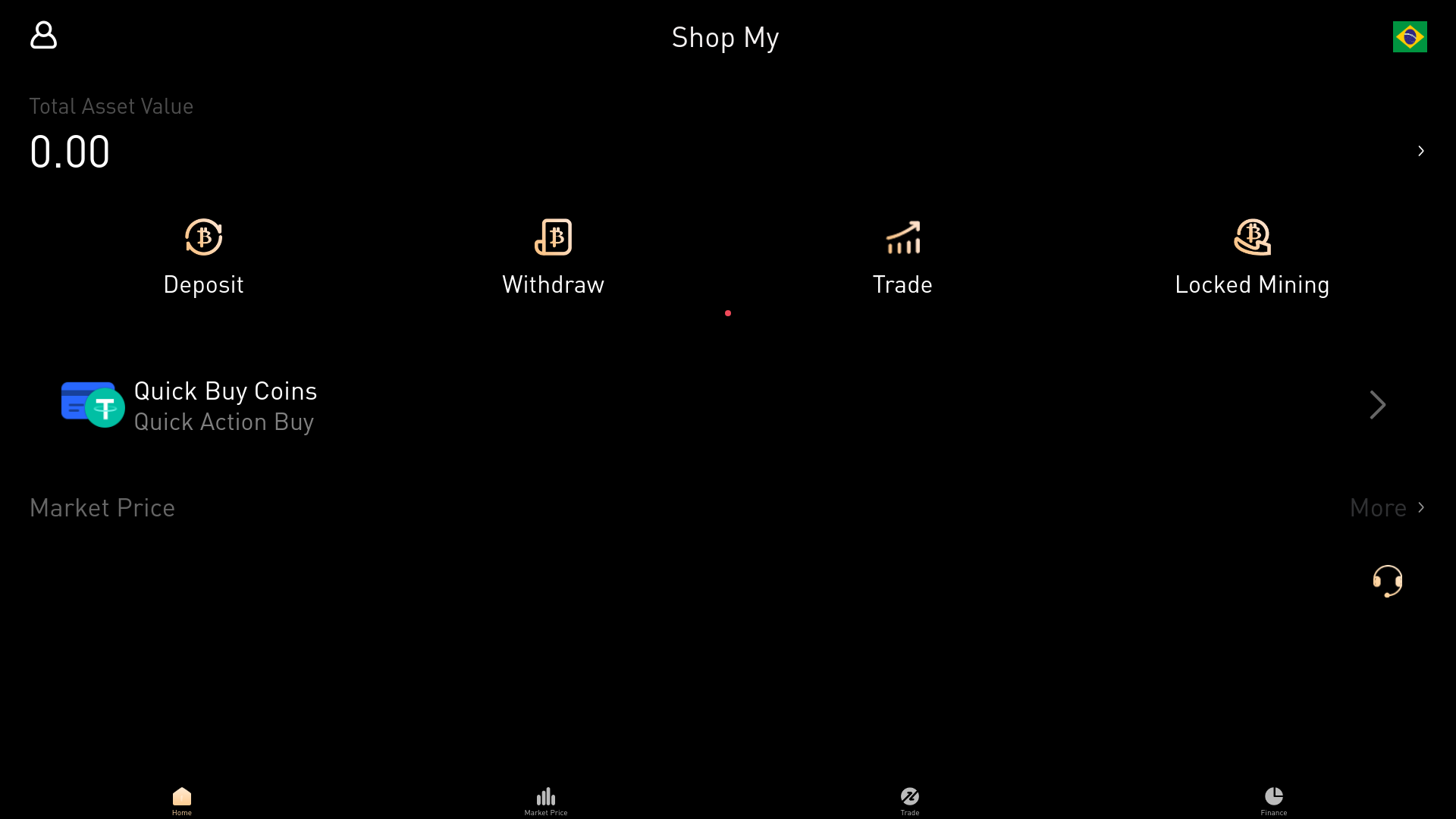 website screenshot of https://shopmycoin.top/