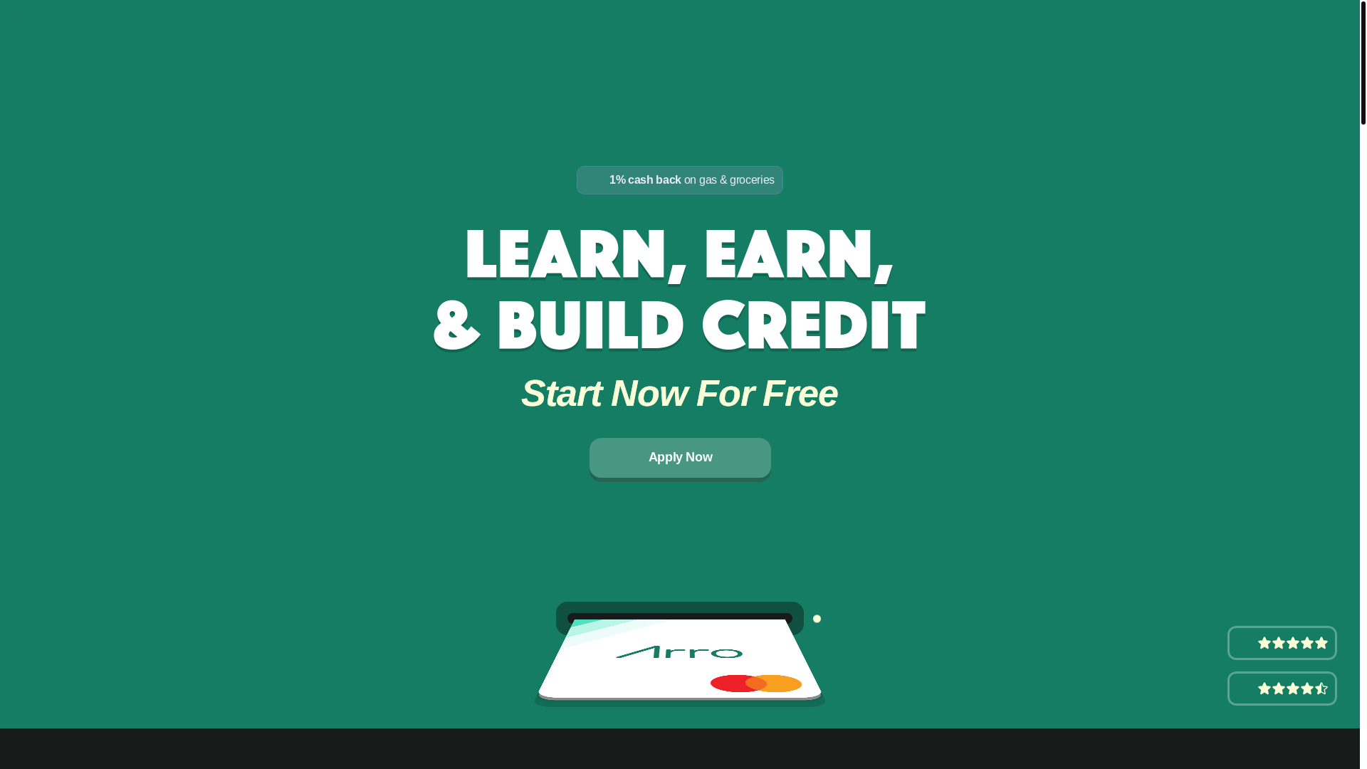 website screenshot of https://arrofinance.co/