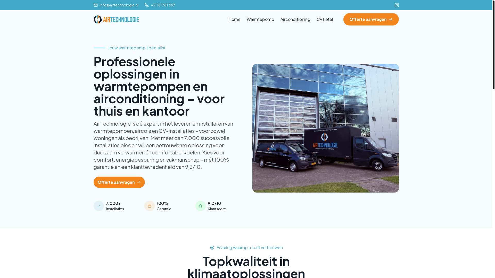 website screenshot of https://air-technologie-headless.pages.dev/
