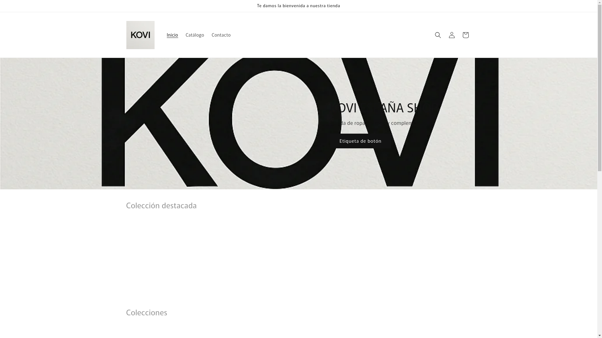 website screenshot of https://koviesp.store/
